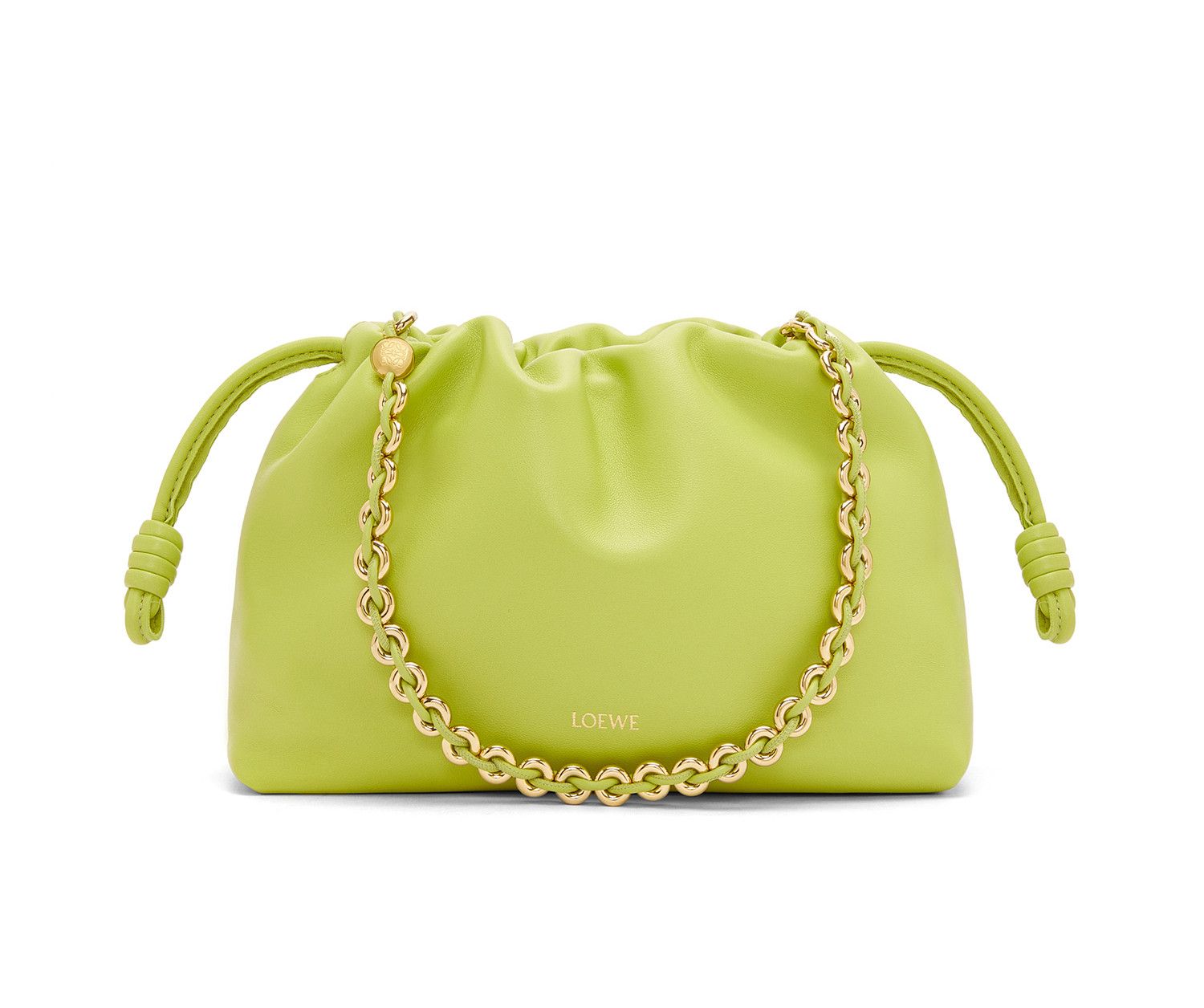 Loewe LOEWE Flamenco anise green leather shoulder bag authentic Size ONE SIZE - 3 Thumbnail