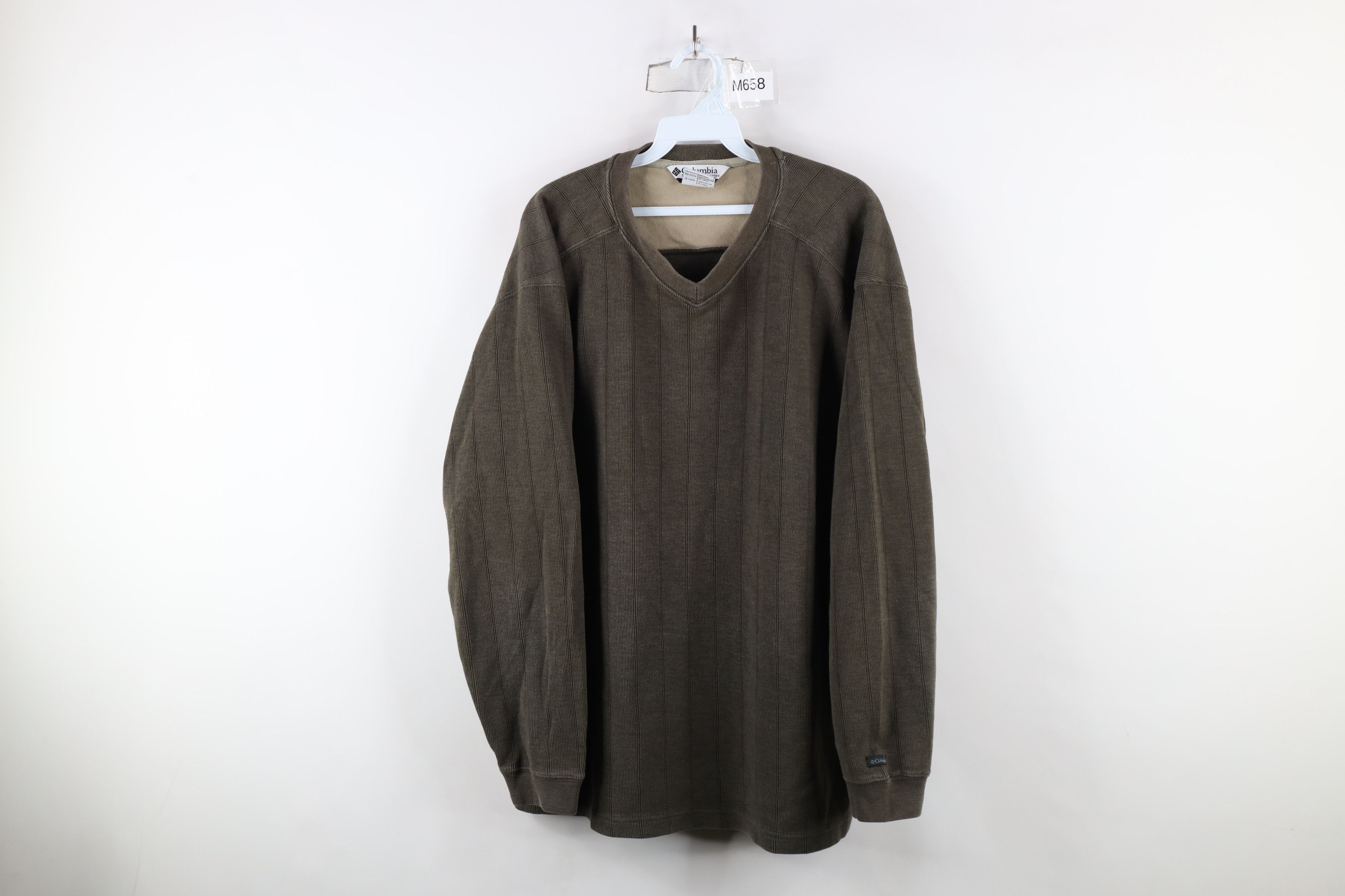 Columbia Vintage 90s Columbia Heavyweight Cotton Ribbed Knit Sweater Size US XXL / EU 58 / 5 - 1 Thumbnail