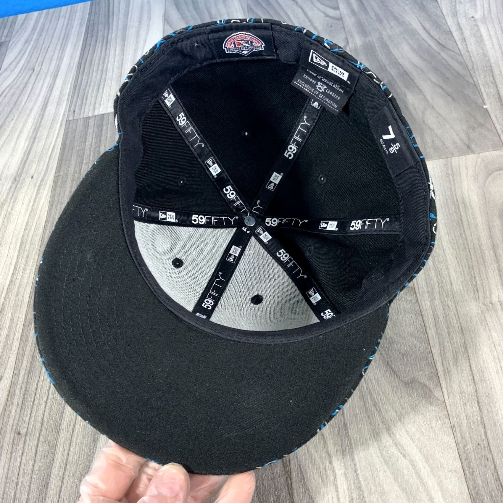 New Era Las Vegas Aviators New Era 59Fifty Baseball Cap Hat Size 7 5/8 Grey Blue Adults Mens Size ONE SIZE - 5 Thumbnail