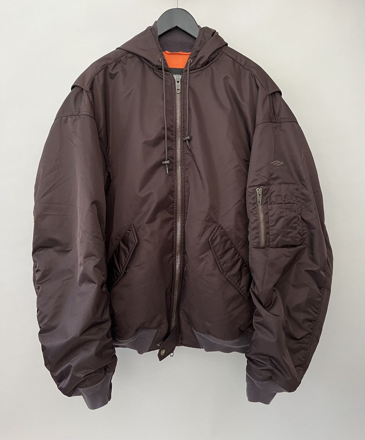 Balenciaga Brown Bomber Jacket US2, FR34 | Xs