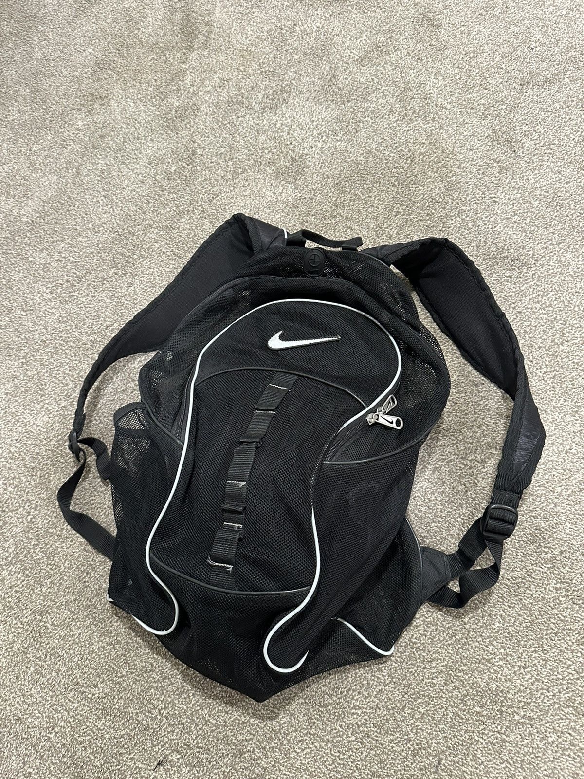 Nike Nike Vintage Mesh Backpack Bag Size ONE SIZE - 4 Thumbnail