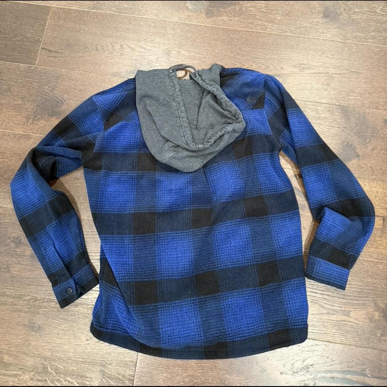 Quicksilver Quicksilver Y2K Plaid Zip-Up Hoodie – Blue & Black – Skate Size US M / EU 48-50 / 2 - 2 Thumbnail