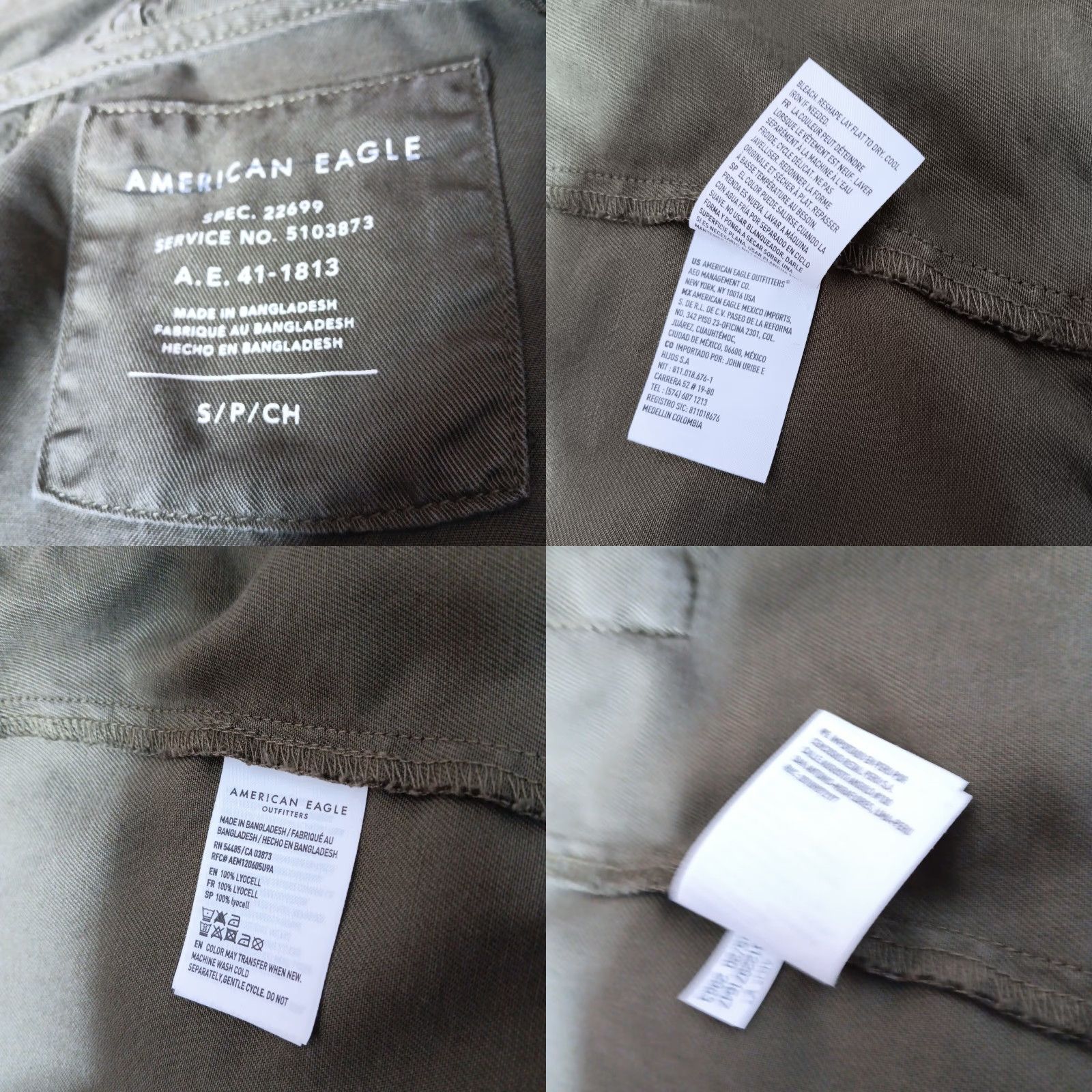 American Eagle Outfitters American Eagle Outfitters Jacket Women S Green Army Military Hood Zip Snap Light Size S / US 4 / IT 40 - 8 Thumbnail