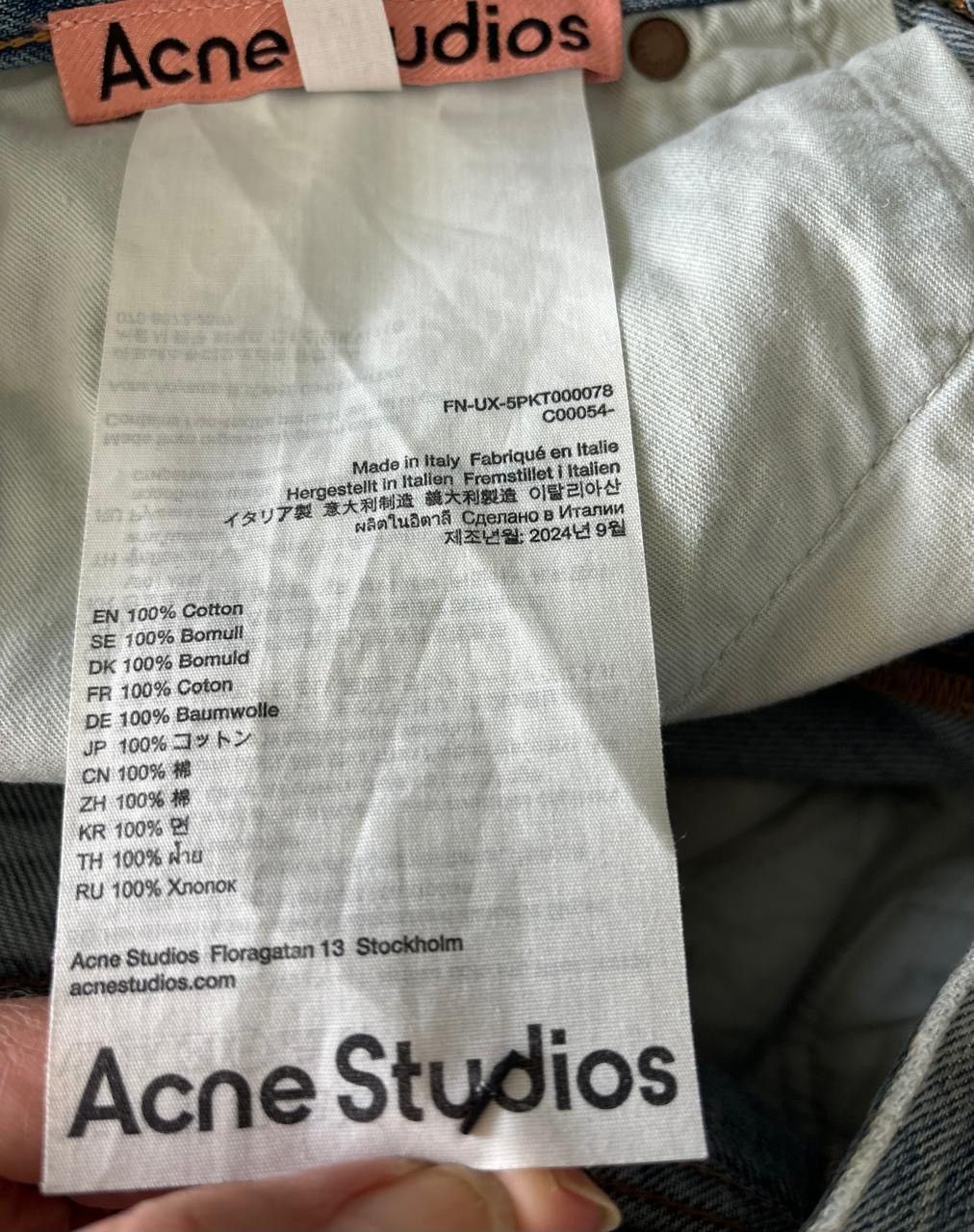 Acne Studios Acne Studios Dirty Wash Baggy Denim Pants Size US 26 / EU 42 - 4 Thumbnail
