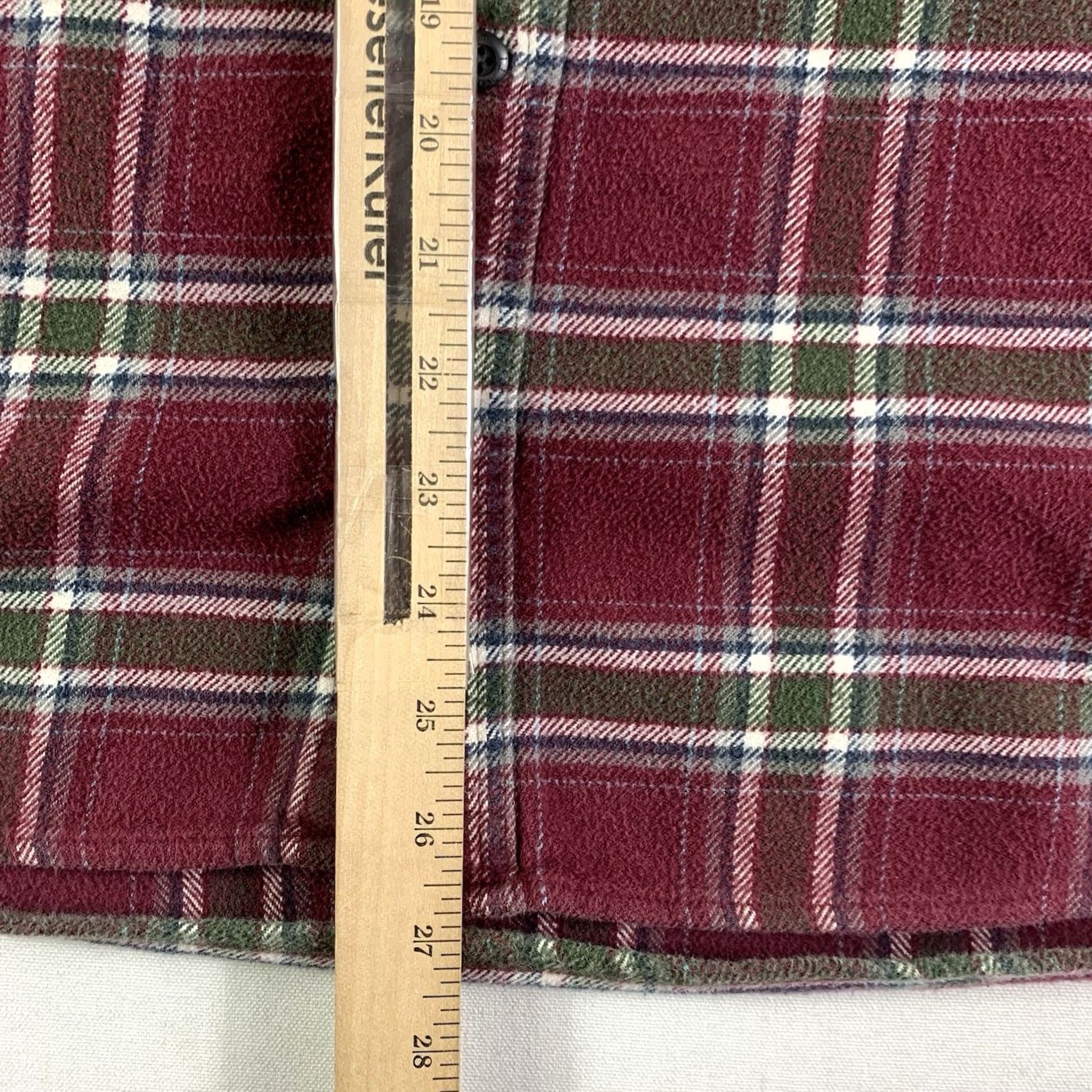 Vintage LL Bean Red Plaid Flannel Shirt Mens Large Organic Cotton Grunge Lumberjack Y2K Casual Button-Up Pockets Size US L / EU 52-54 / 3 - 5 Thumbnail