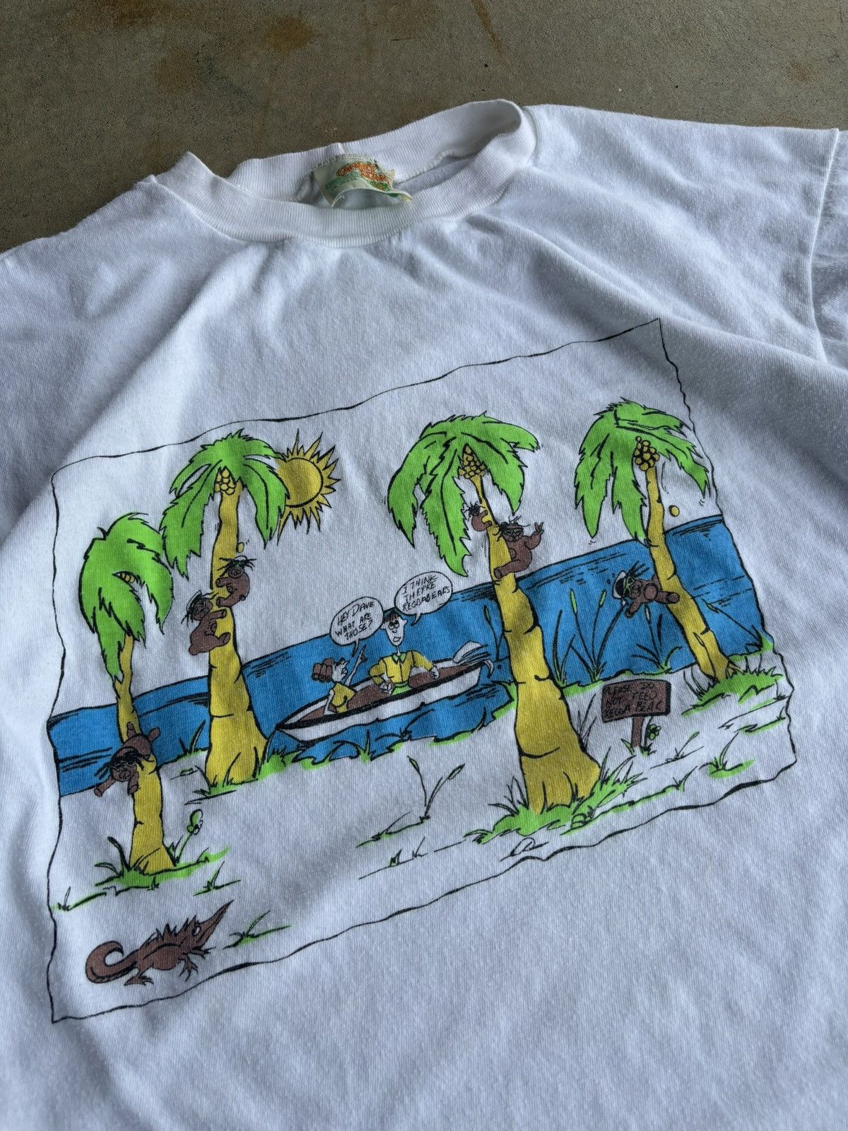 Other Vintage 90s Rasta Cannery Islands Boxy Beach Tee Size US L / EU 52-54 / 3 - 3 Thumbnail