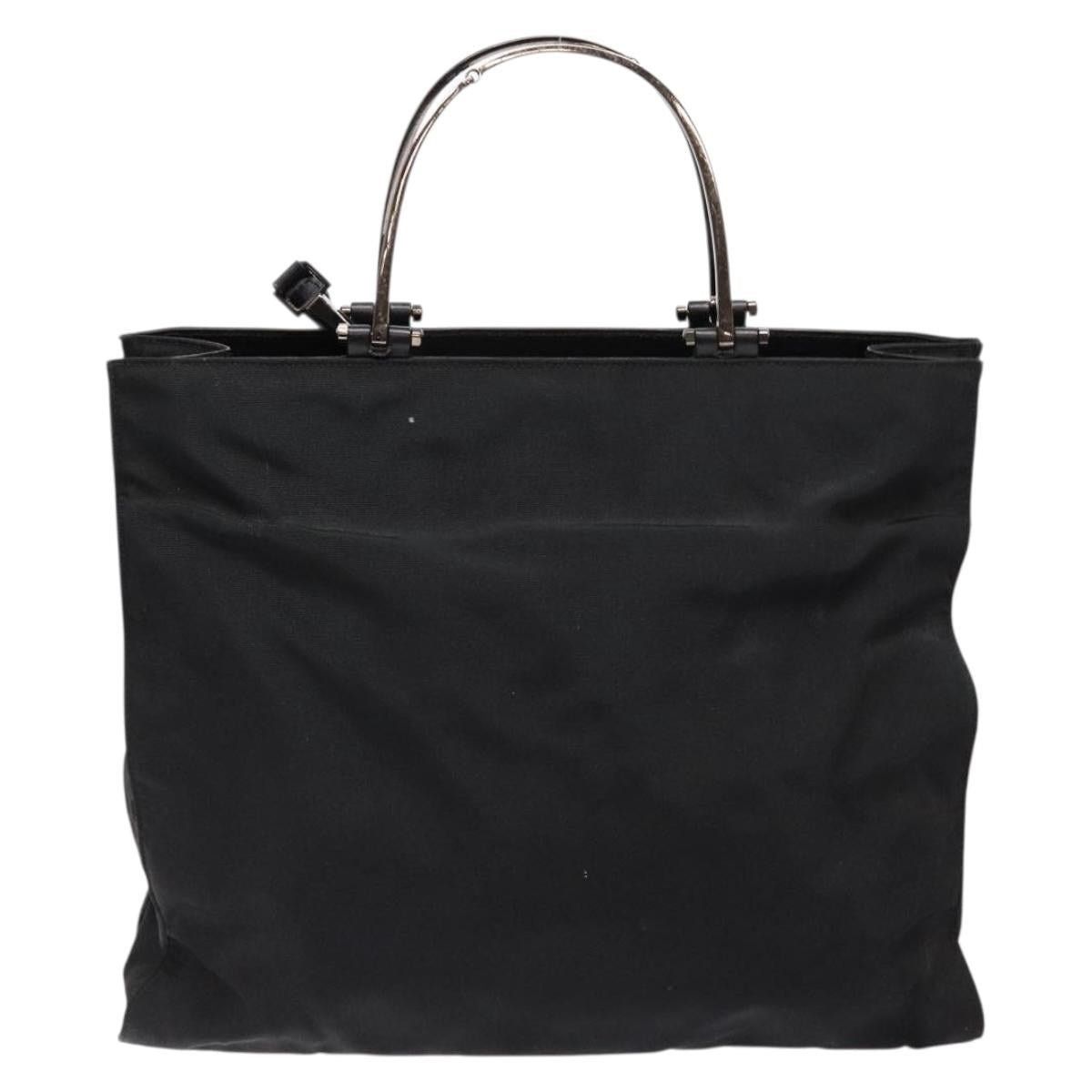 Gucci GUCCI Hand Bag Nylon Black Silver 002 1028 002 1028 Size ONE SIZE - 3 Thumbnail