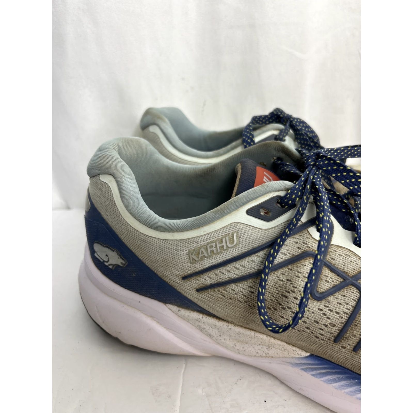 Karhu Karhu Fusion 3.5 Mens 12 Gray White Blue Fusion Ortix Hivo Size US 5 / EU 37 - 4 Thumbnail