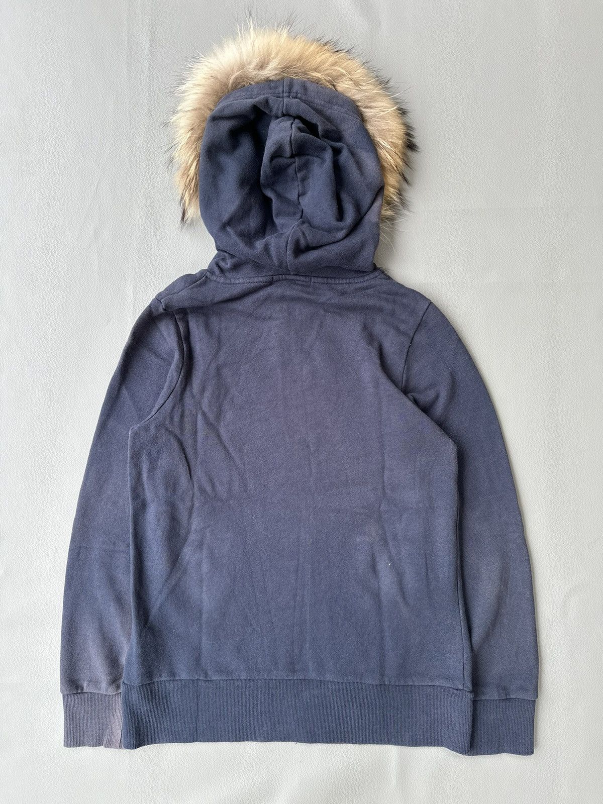 20471120 CRAZY SUNFADED BACK NUMBER FUR ZIP HOODIE Size US S / EU 44-46 / 1 - 6 Thumbnail