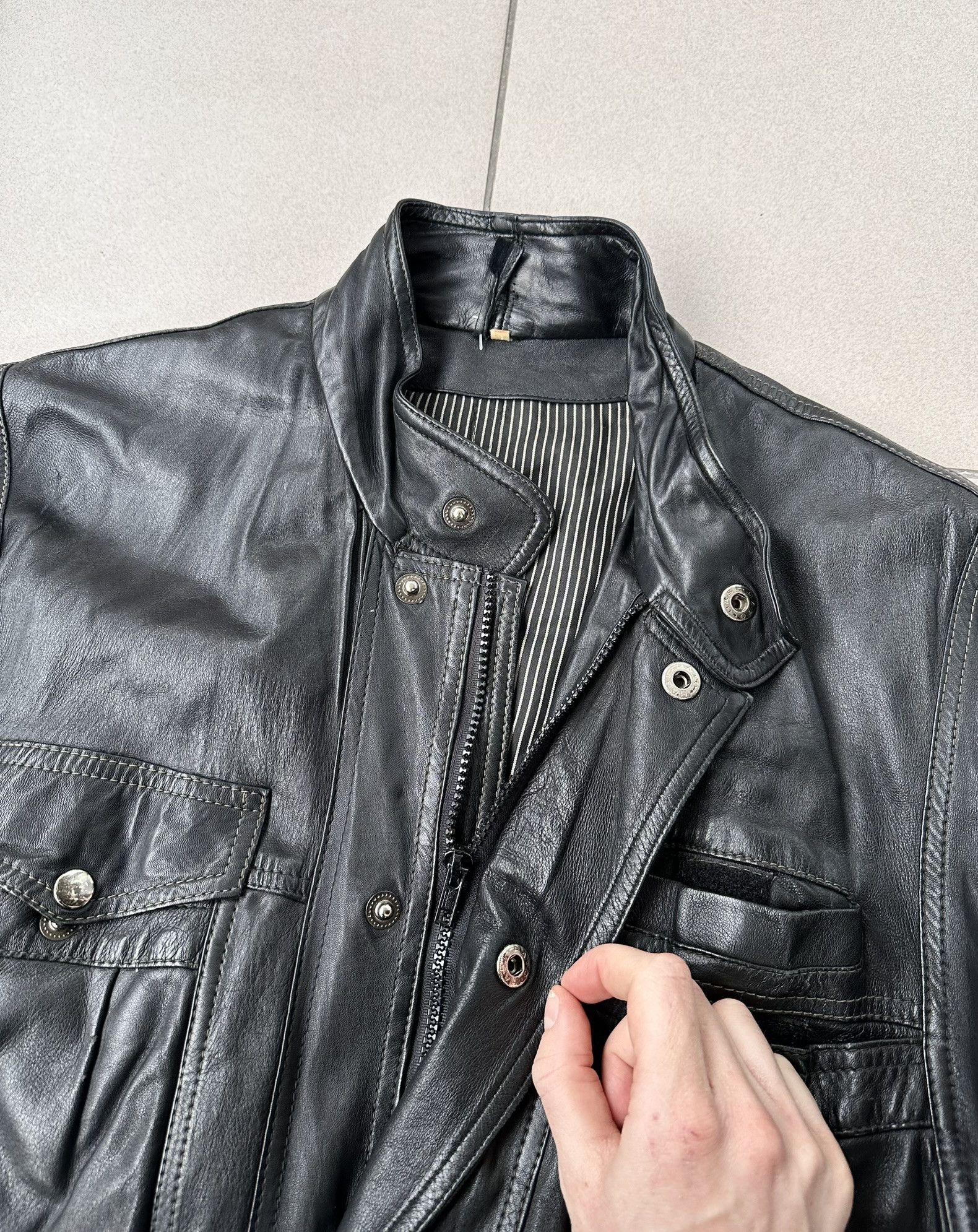 Leather Leather jacket avant garde boxy bomber Size US M / EU 48-50 / 2 - 6 Thumbnail