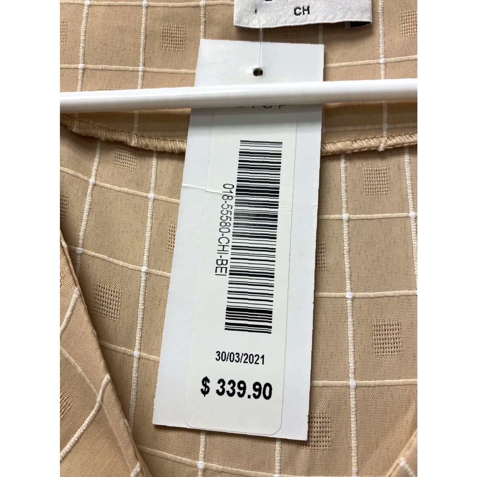 Vintage VINTAGE Stop Women's Crop Top Blouse Small Peach Check Casual Chic 116-69 Size S / US 4 / IT 40 - 4 Thumbnail