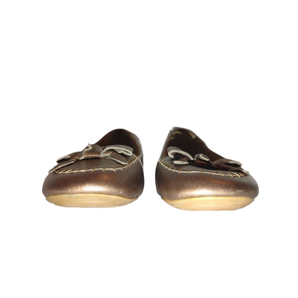Born Born Louise Metallic Bronze Leather Ballet Flats Size 7.5 Size US 7.5 / IT 37.5 - 9 Thumbnail