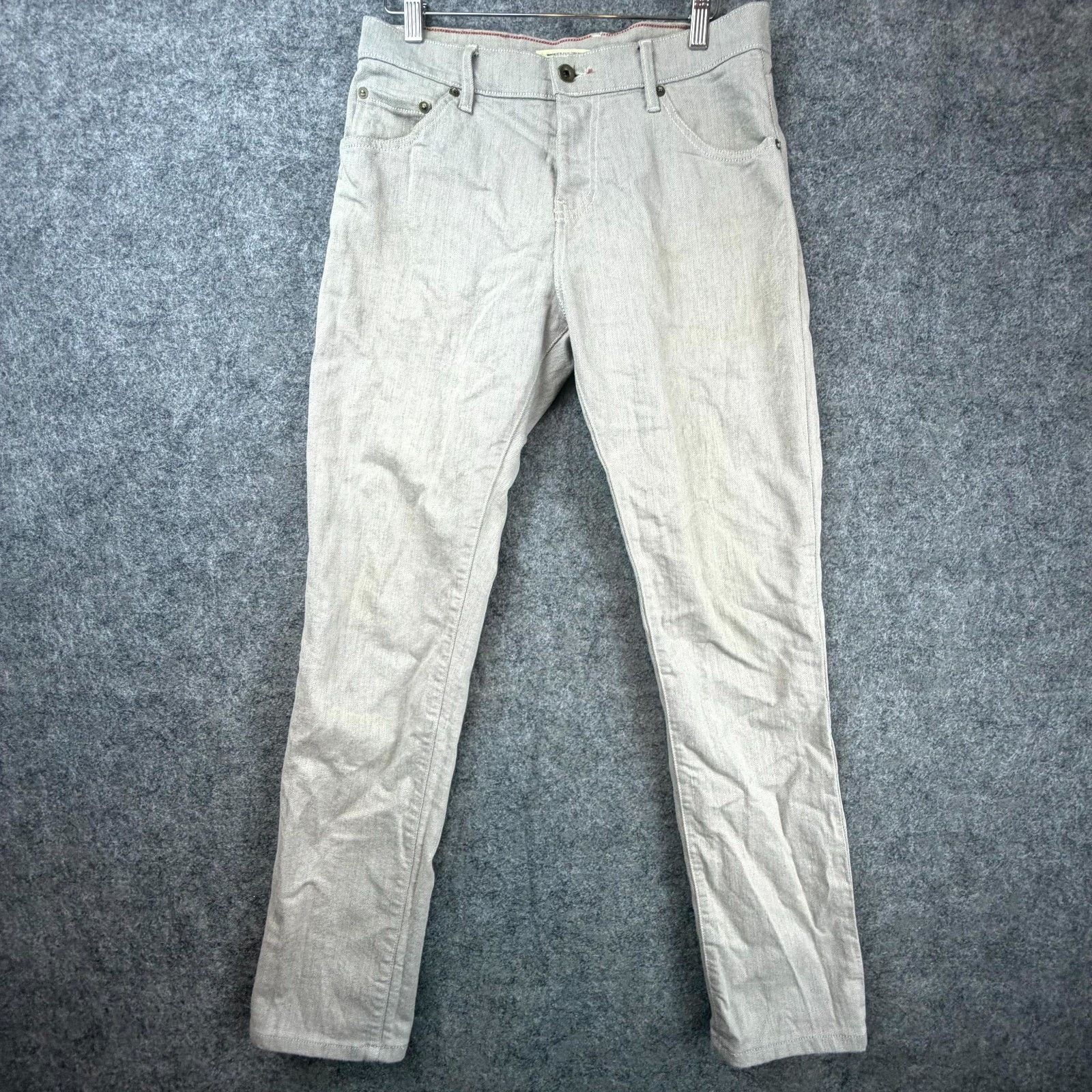 Raleigh Denim Raleigh Denim Martin Jeans Mens 30 Beige Cotton Skinny Leg Size US 30 / EU 46 - 1 Thumbnail