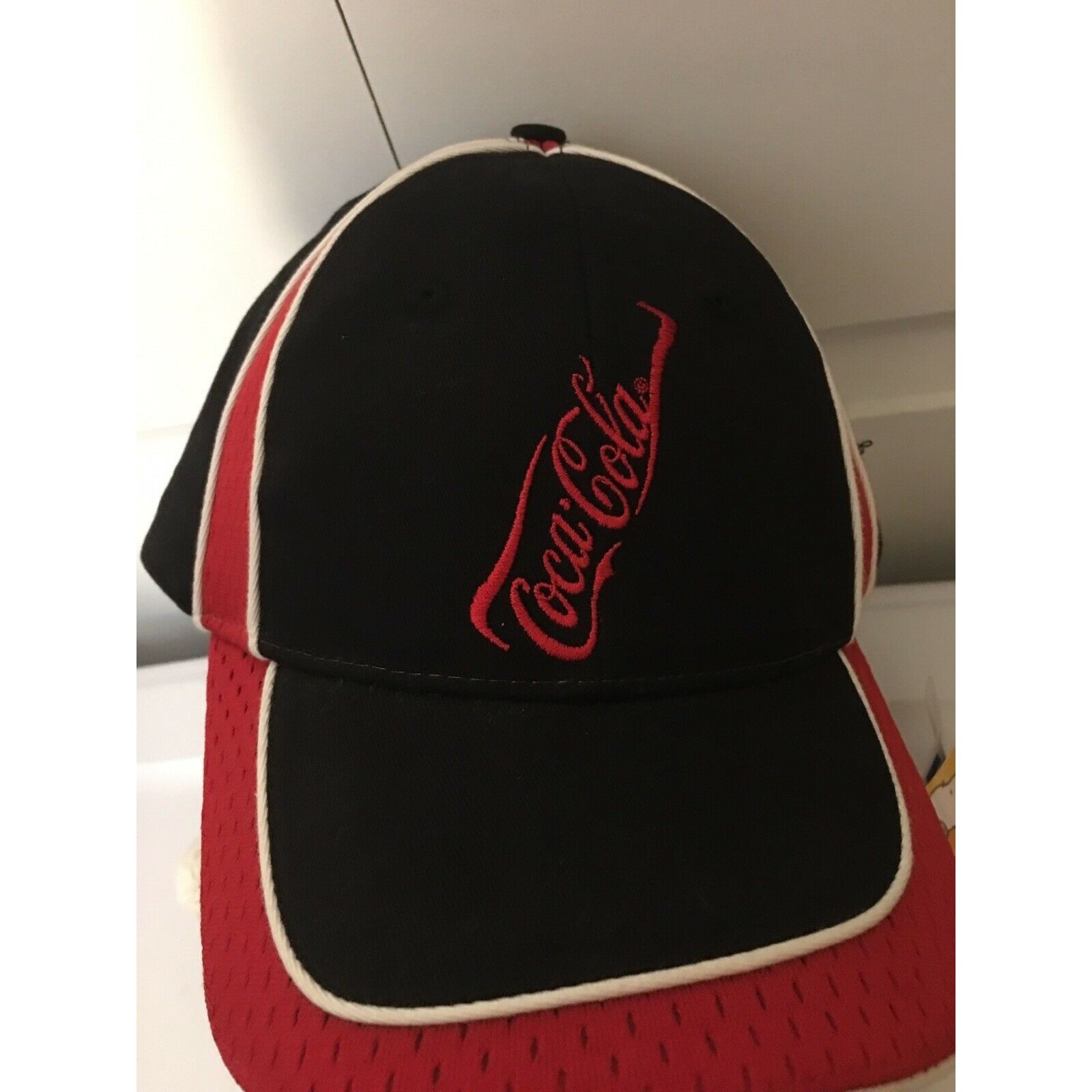 Coca Cola Coca-Cola Trucker Baseball Cap Black w/Red Lettering Bottle Size ONE SIZE - 1 Thumbnail