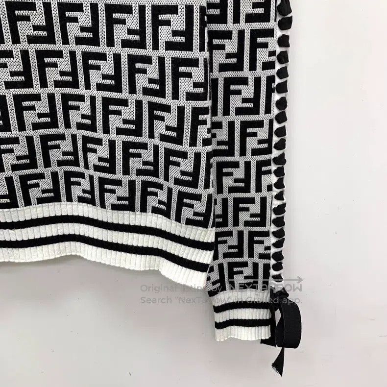 Fendi Fendi Contrast Color Double F Classic Monogram Printed Lon Size XS / US 0-2 / IT 36-38 - 4 Thumbnail
