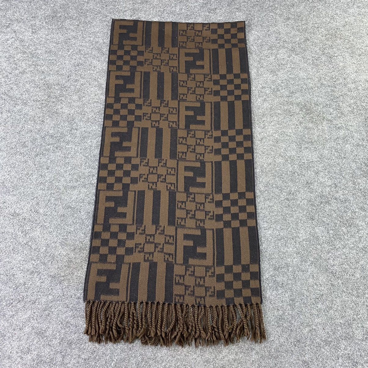 Fendi × Vintage Fendi Muffler/ Scar / Neckwear - T1396 Size ONE SIZE - 3 Thumbnail
