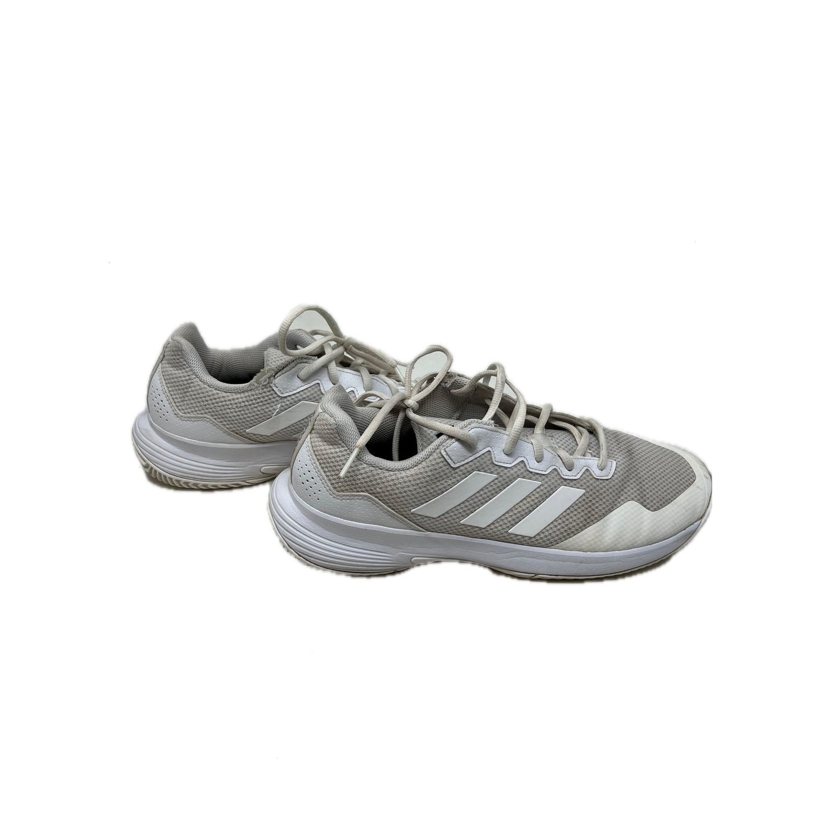 Adidas adidas Gamecourt 2.0 Cloud White Matte Silver Mens 10.5 Size US 10.5 / EU 43-44 - 3 Thumbnail