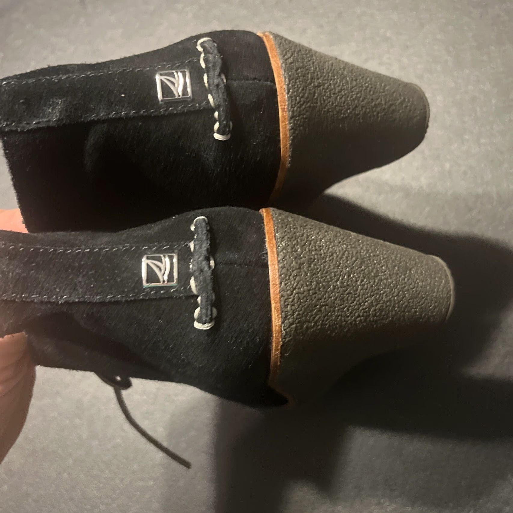 Sperry Sperry Boots Womens Ankle Bootie Black Suede Wedge Heels 11 Medium Calf Lace Up Size US 11 / IT 41 - 3 Thumbnail