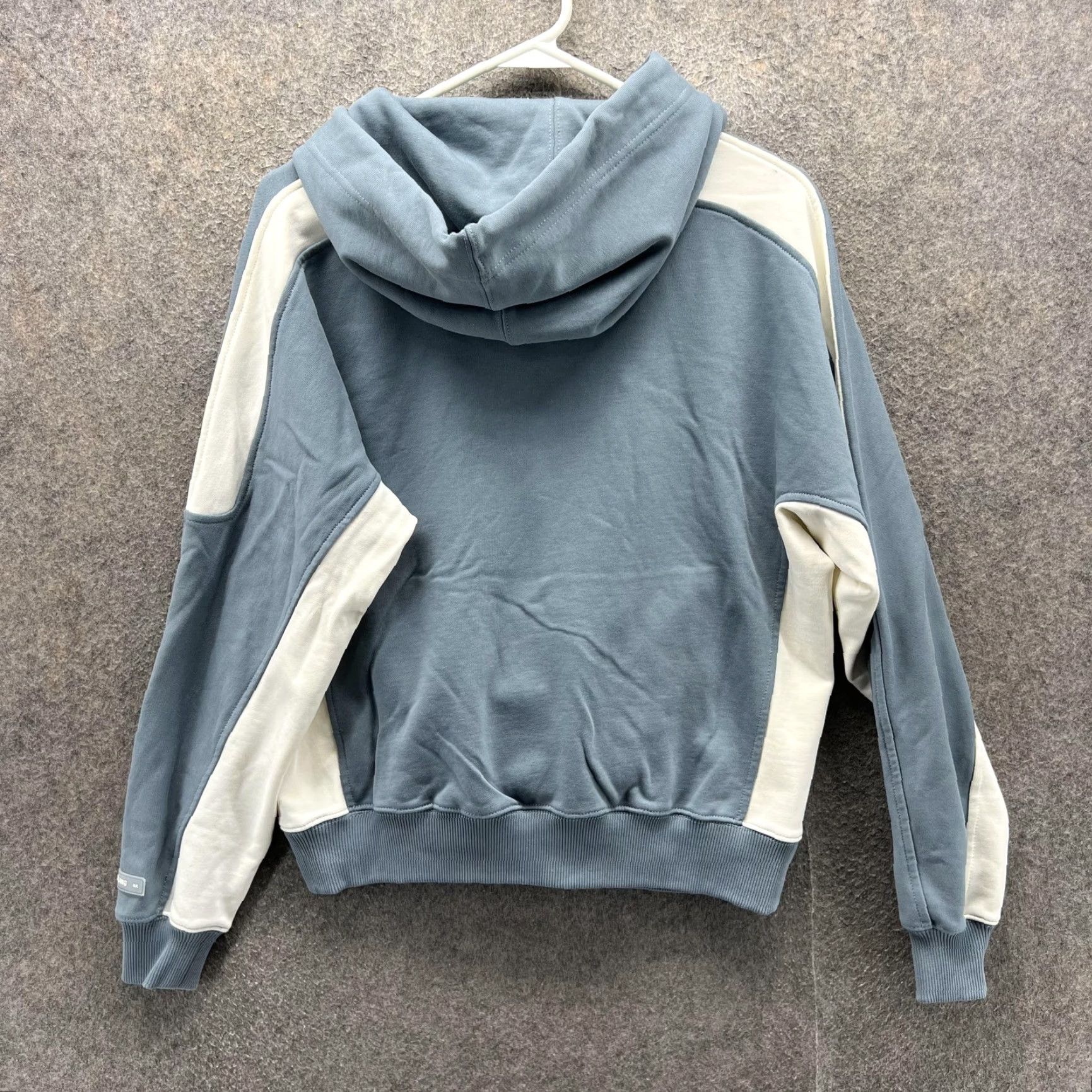 Helmut Lang Helmut Lang Hoodie Womens XS Blue Colorblock Fleece Raglan Pockets Pullover Size XS / US 0-2 / IT 36-38 - 7 Thumbnail