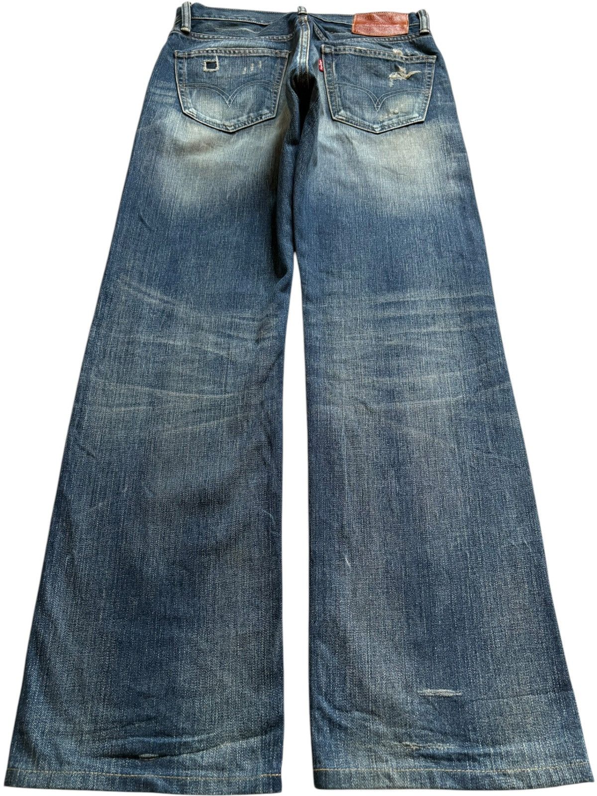 Levi's Vintage 90s Levis 505 Patch Faded Wash Loose Baggy Jeans Size US 30 / EU 46 - 2 Thumbnail