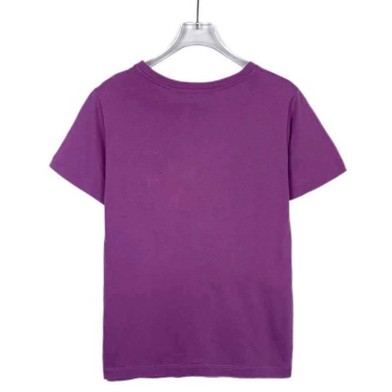 Gucci Gucci 23 new logo printed round-neck purple cotton short-sl Size US XXS / EU 40 - 2 Thumbnail