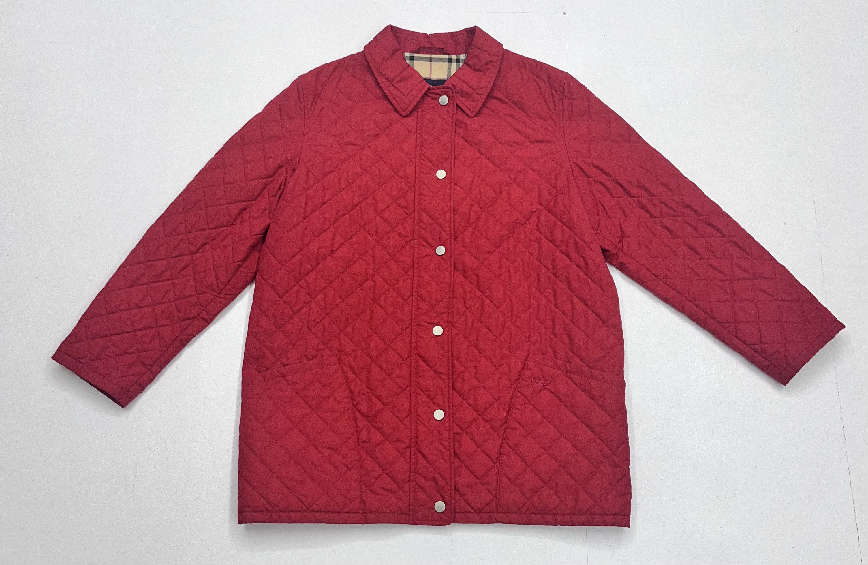 Burberry Burberrys Quilted Jacket Red Size M / US 6-8 / IT 42-44 - 1 Thumbnail