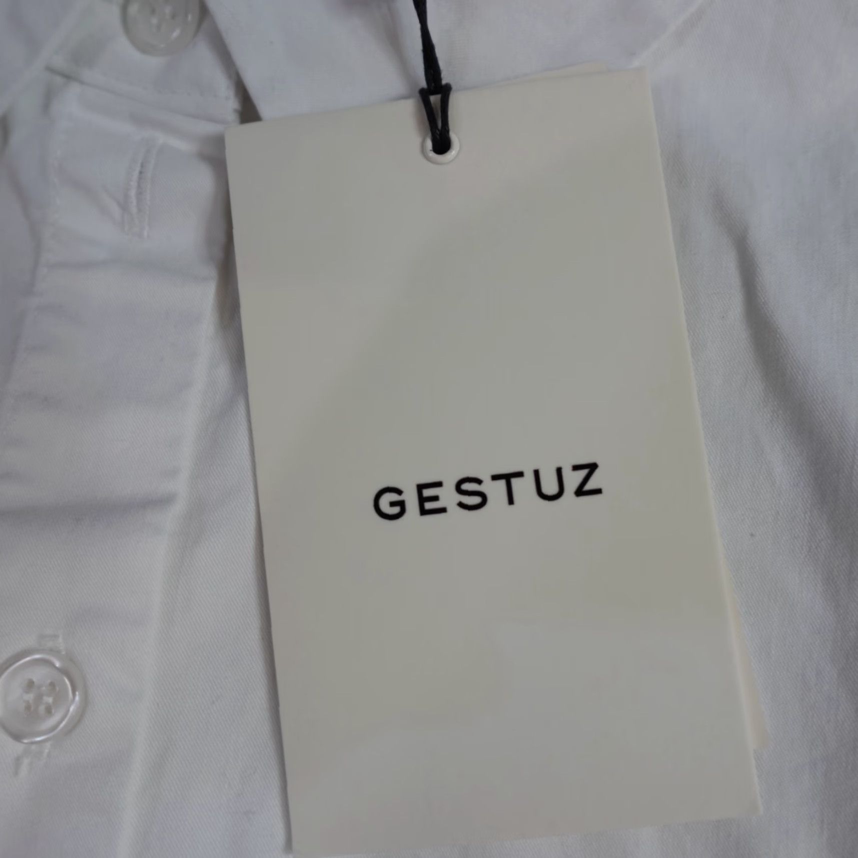 Gestuz Gestuz Womens Shirt S White Cotton Button-Up Casual Party/Cocktail 36/XS S Regular Womens Size S / US 4 / IT 40 - 3 Thumbnail