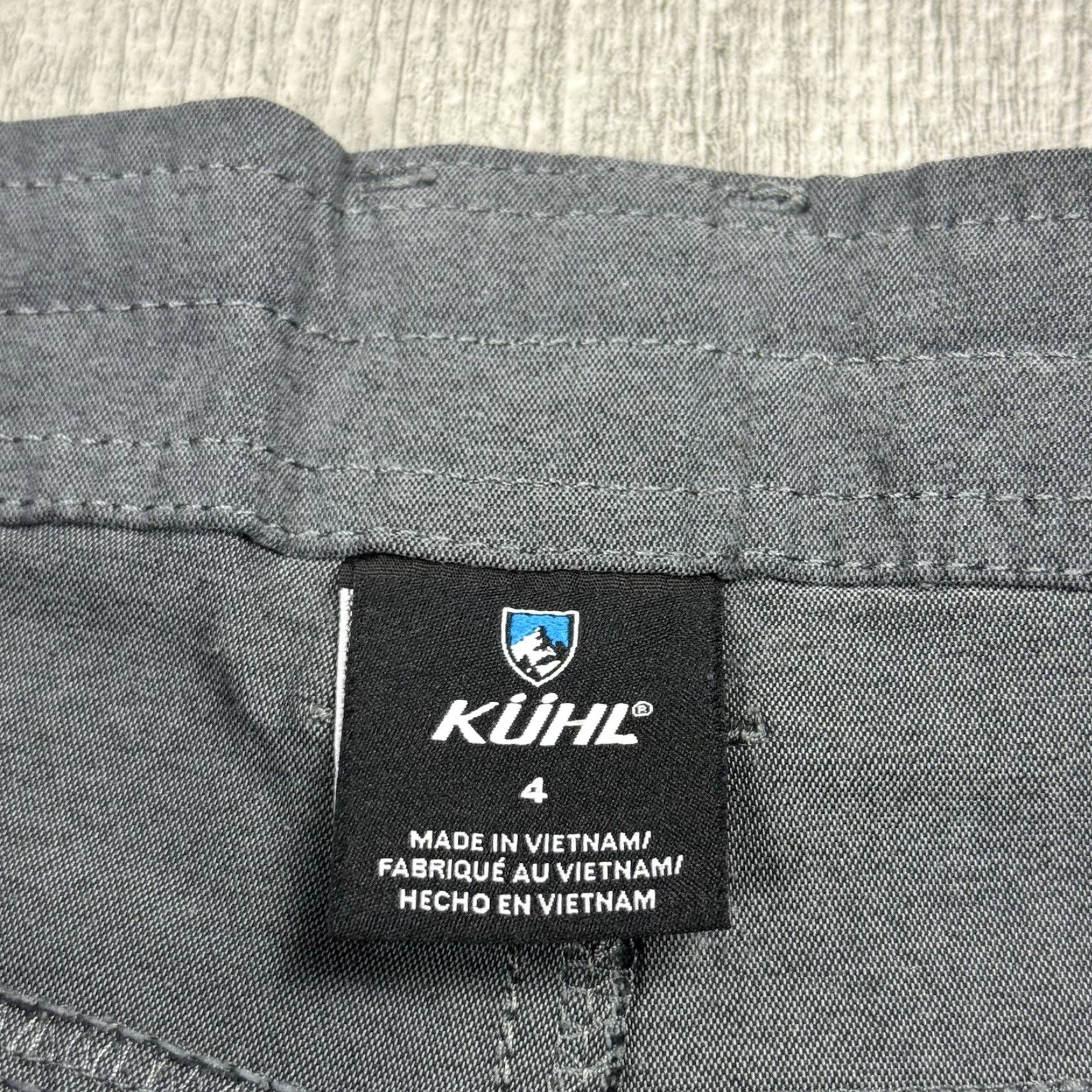 Vintage WOMENS KUHL TREKR KAPRI LIGHTWEIGHT STRETCH HIKING PANTS DARK GRAY ZIP POCKET 4 Size 27" / US 4 / IT 40 - 3 Thumbnail