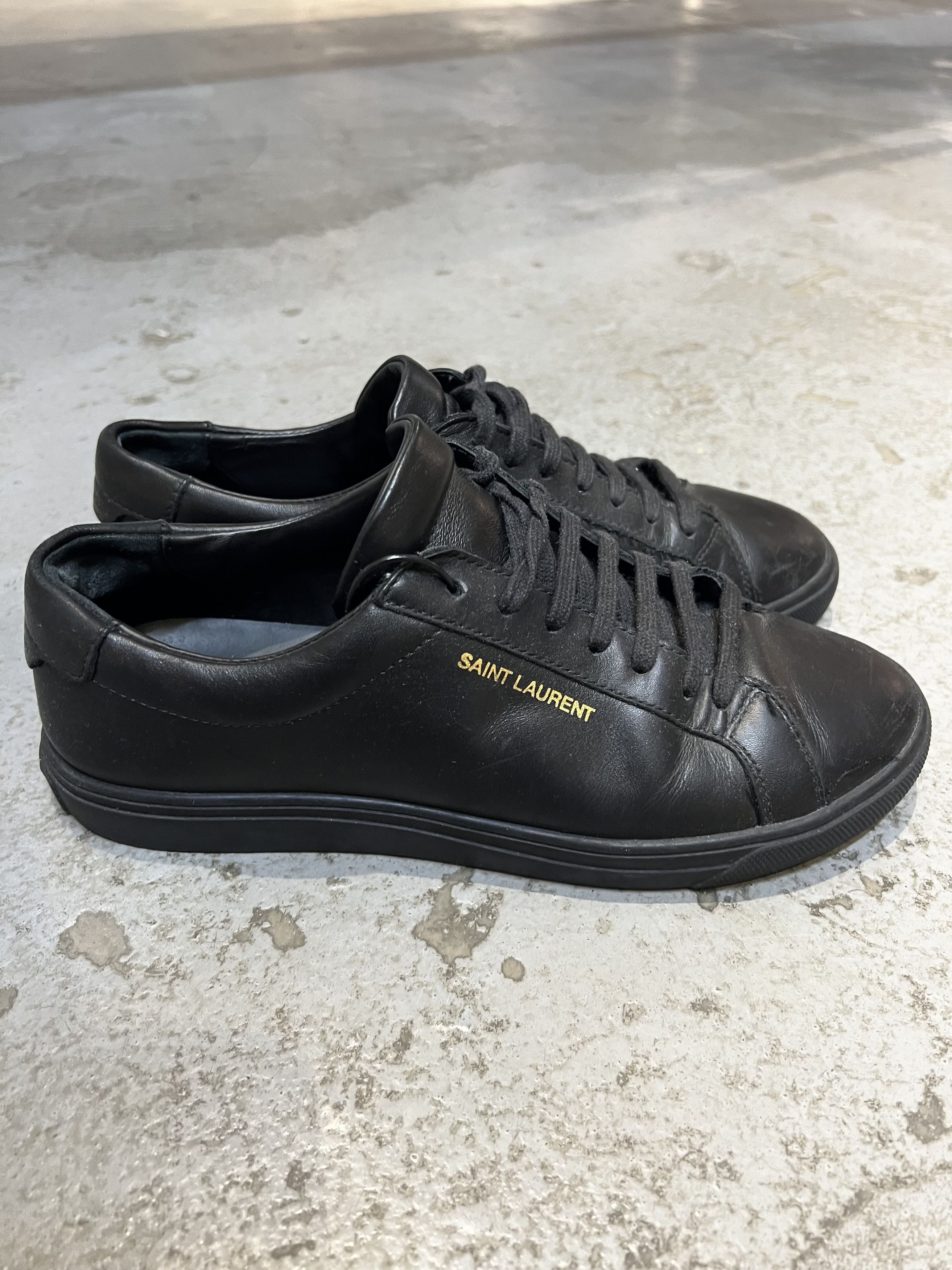 Saint Laurent Paris Saint Laurent Paris Andy Low Leather shoes Size US 7.5 / IT 37.5 - 2 Thumbnail