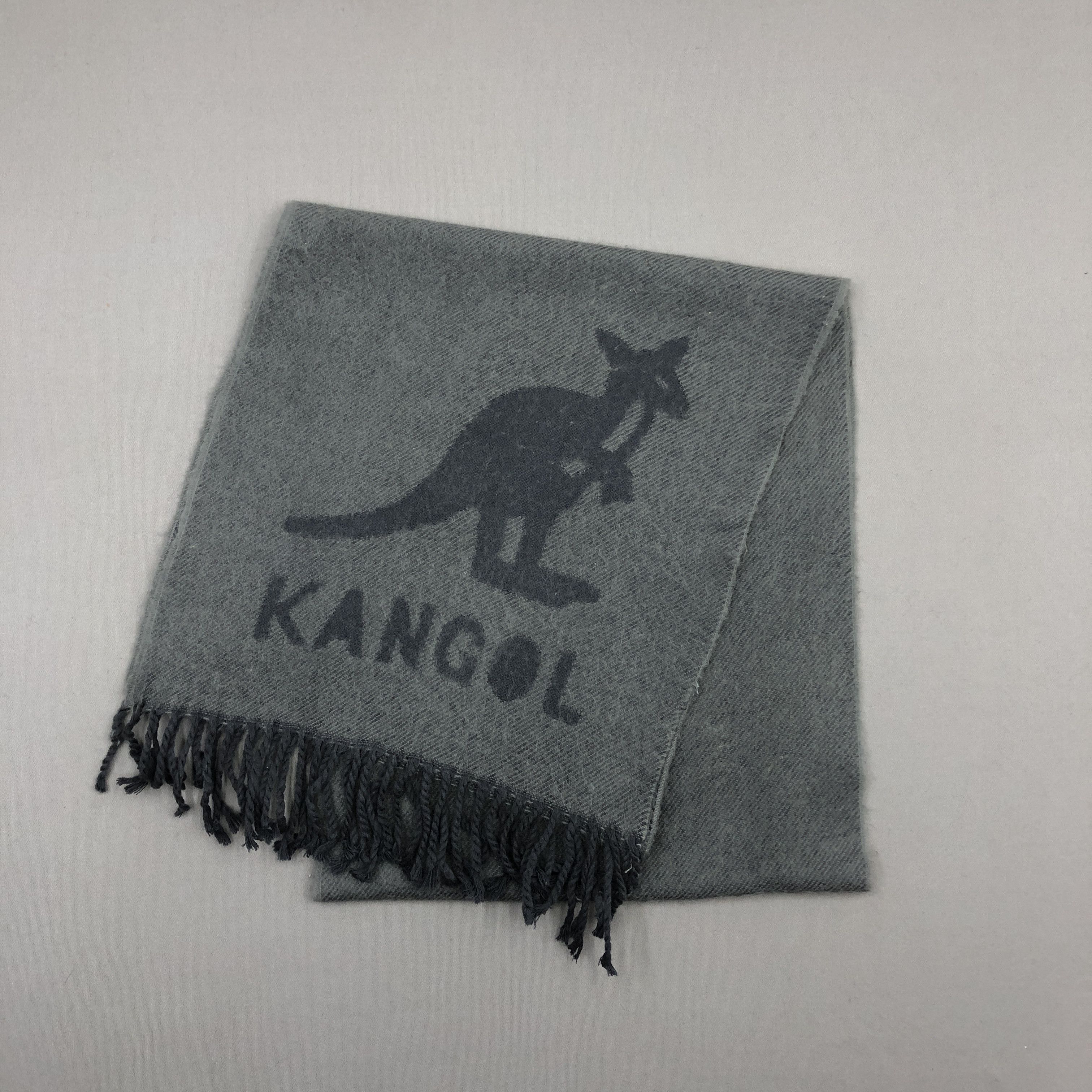 Kangol Vintage 90s Kangol Scarf Muffler Wool Cashmere Scarves Size ONE SIZE - 4 Thumbnail