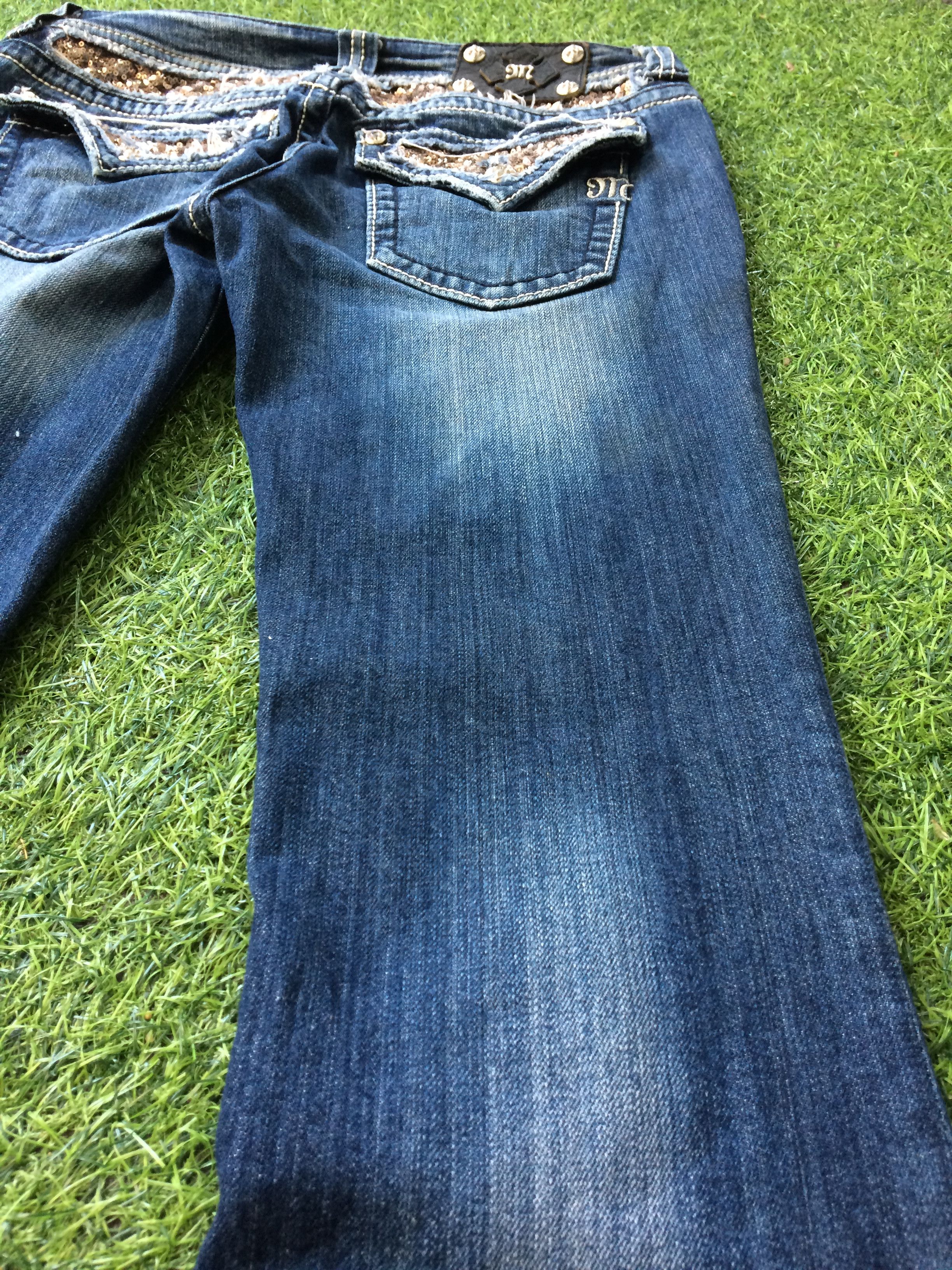 Designer × Jean × Miss Me Y2K Bootcut Denim Jeans D-646 Size 29" - 8 Thumbnail