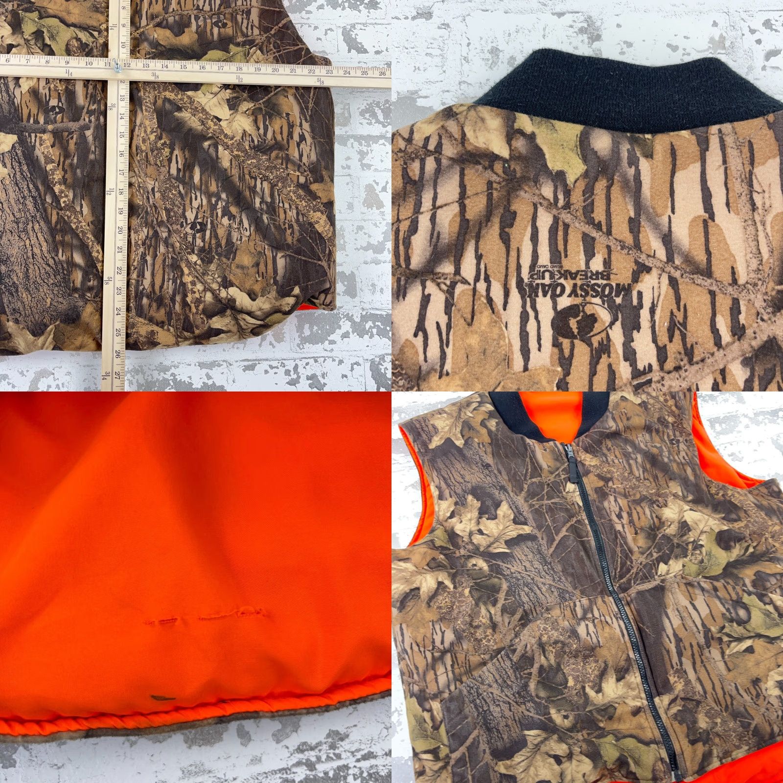 Vintage Vintage Cabelas Puffer Vest Men Large Brown Orange Camo Jacket Reversible Hunt Size US L / EU 52-54 / 3 - 8 Thumbnail