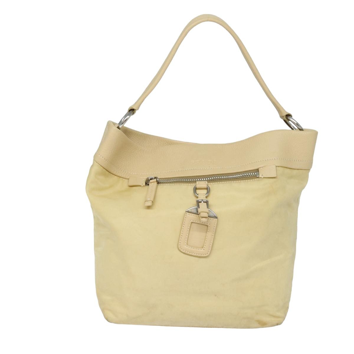 Prada Beige Synthetic Shoulder Bag (Pre-Owned) Size ONE SIZE - 1 Thumbnail