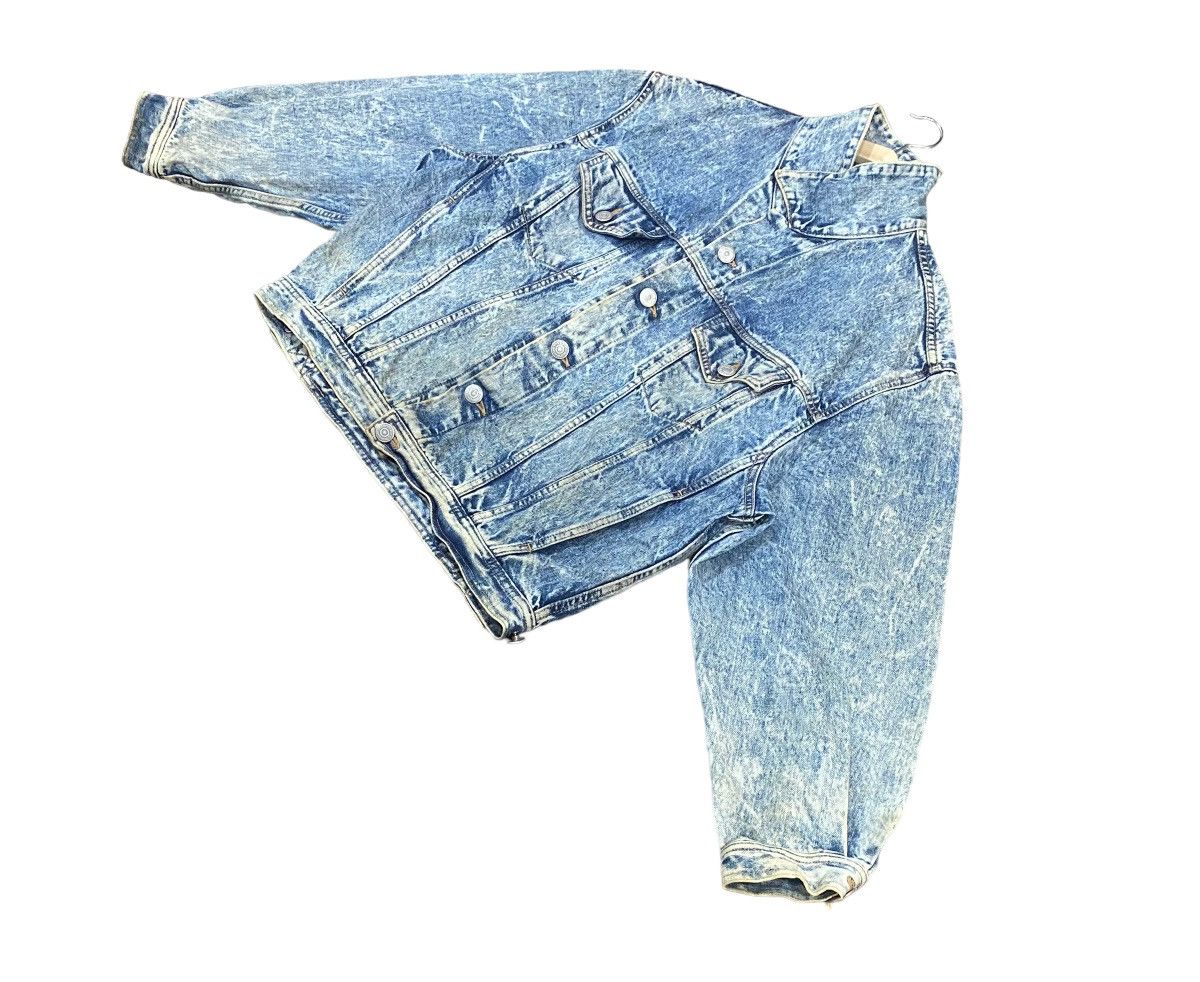 Edwin Vtg EDWIN Acid Wash Denim Jacket Button (L) Size US L / EU 52-54 / 3 - 5 Thumbnail