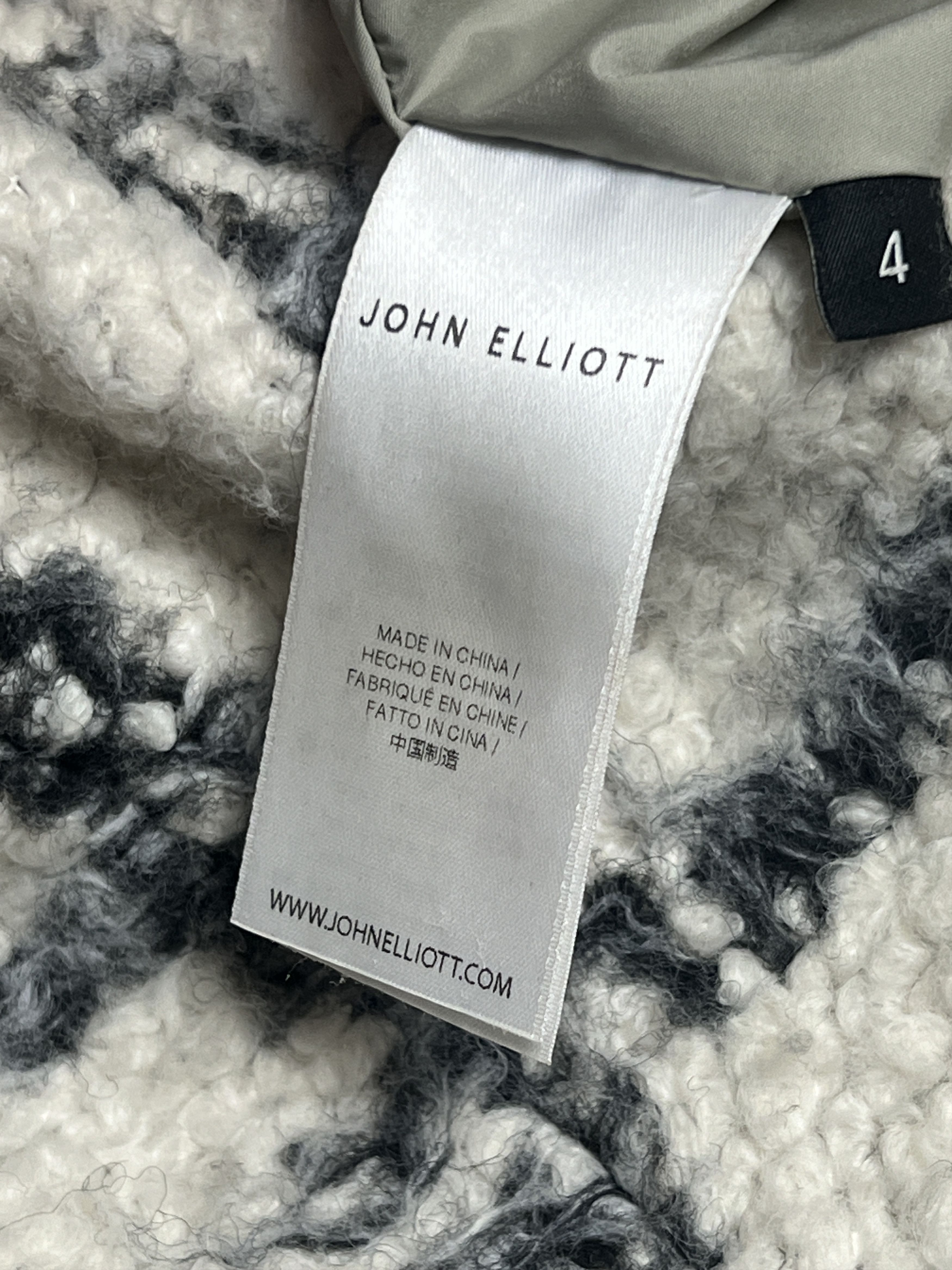 John Elliott Reversible Off-White Polar Fleece Zip-Up Jacket Size US XL / EU 56 / 4 - 8 Thumbnail
