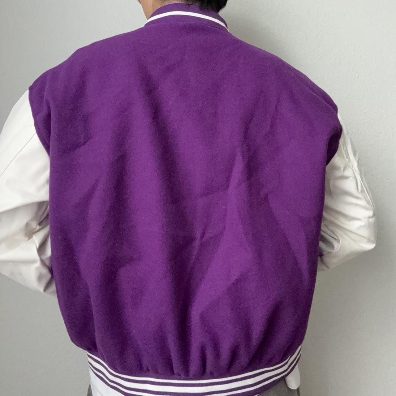 Other Skeleton Bones Embroidered Varsity Purple Jacket Size US L / EU 52-54 / 3 - 4 Thumbnail