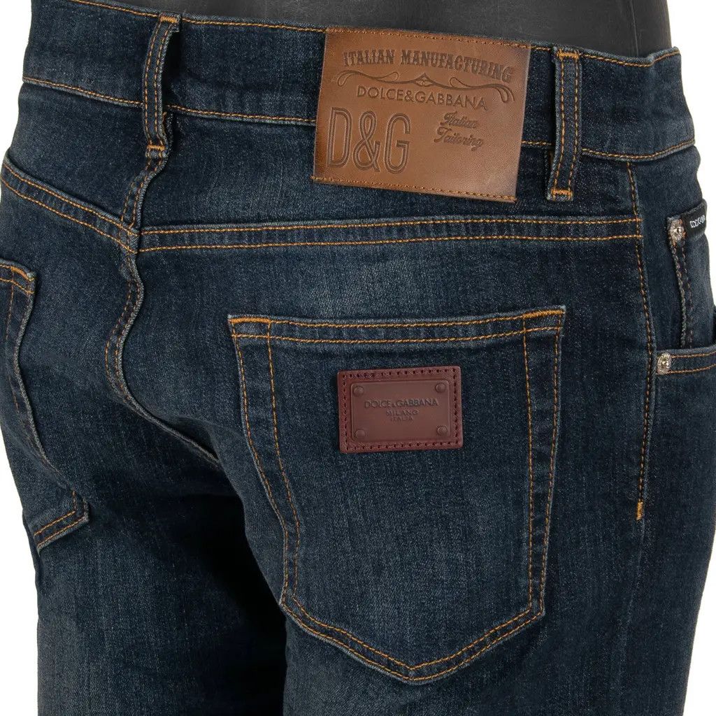 Dolce & Gabbana o1y0125 Logo Jeans in Blue Size US 28 / EU 44 - 4 Thumbnail