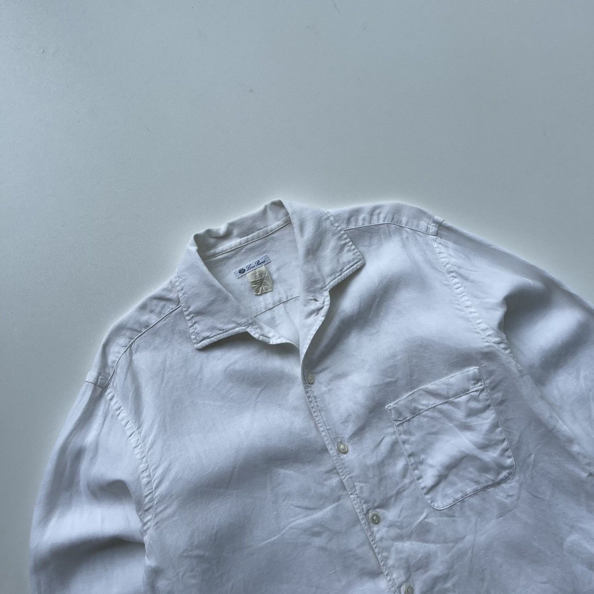 Loro Piana Loro Piana Linen Pocket Button Ups Vintage Classic Shirt Size US M / EU 48-50 / 2 - 2 Thumbnail