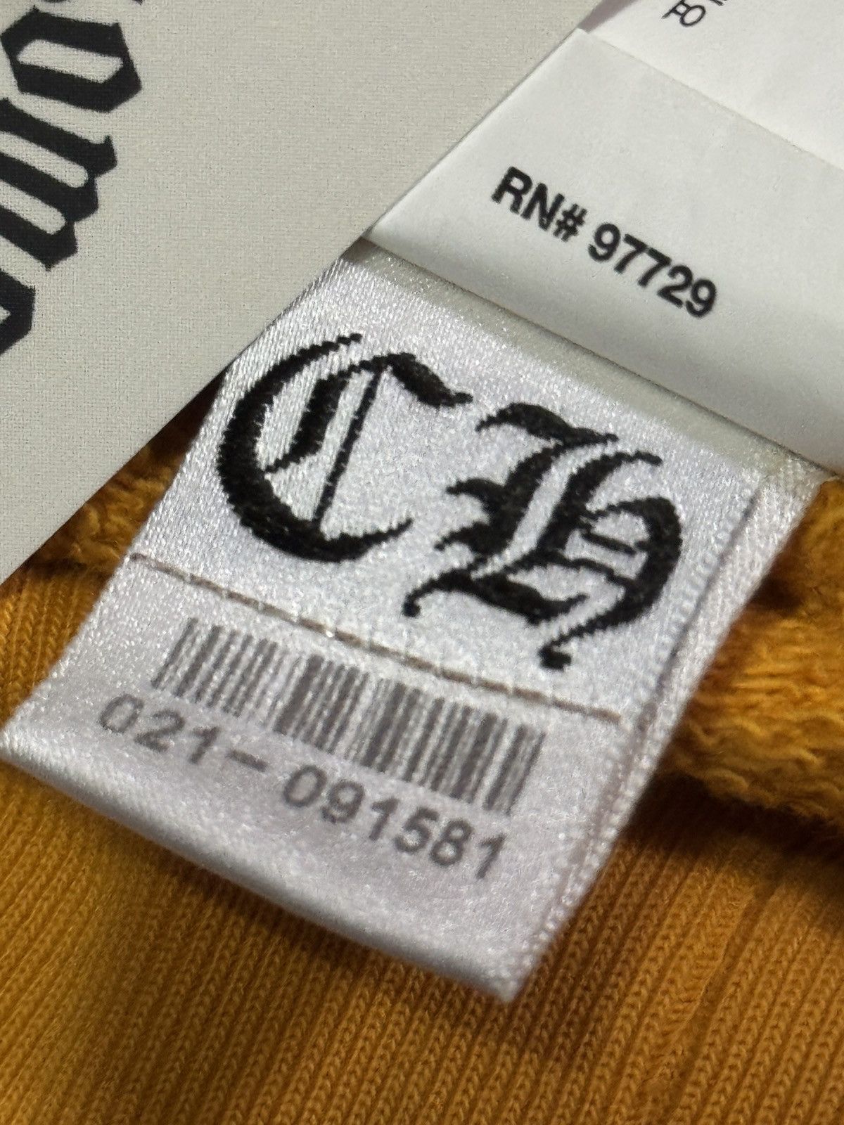 Chrome Hearts Chrome Hearts Mustard Vertical Logo Pullover Hoodie Size US M / EU 48-50 / 2 - 11 Thumbnail