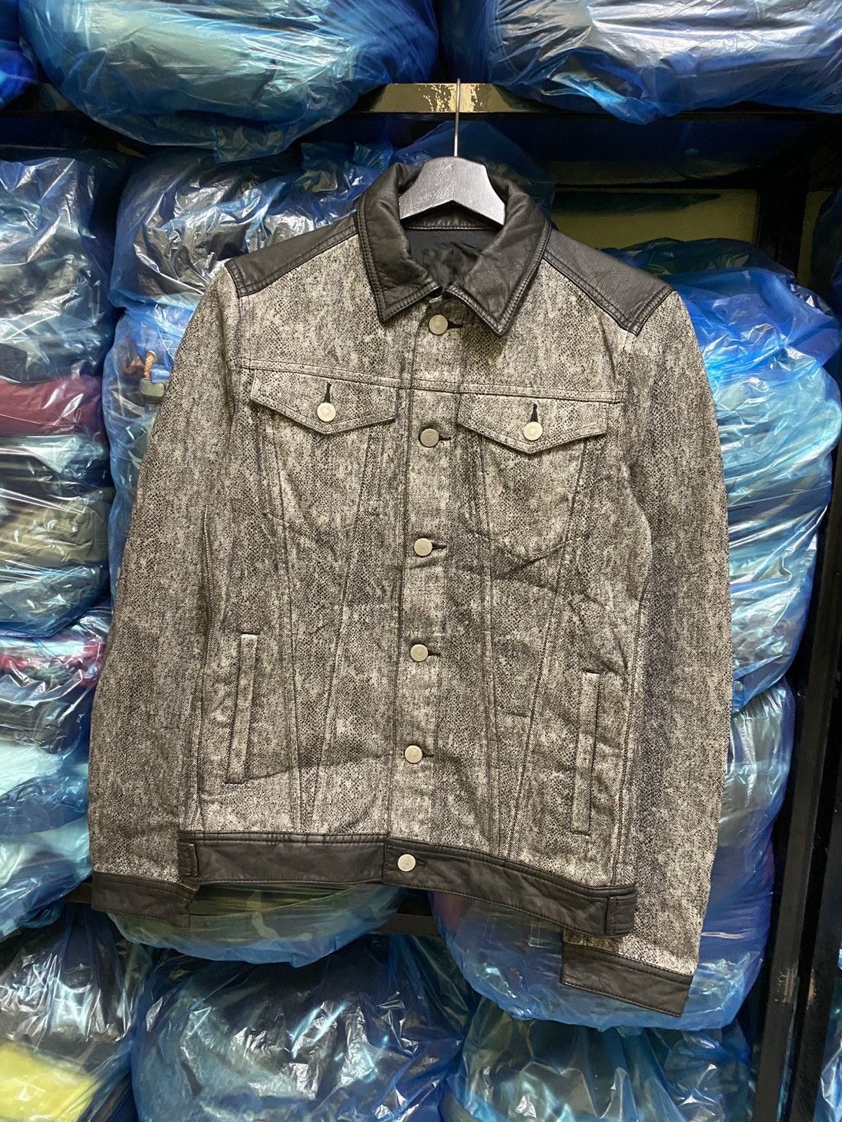 Boycott Boycott Japan Star Panel Biker Denim Jacket Leather Trim Size US S / EU 44-46 / 1 - 4 Thumbnail