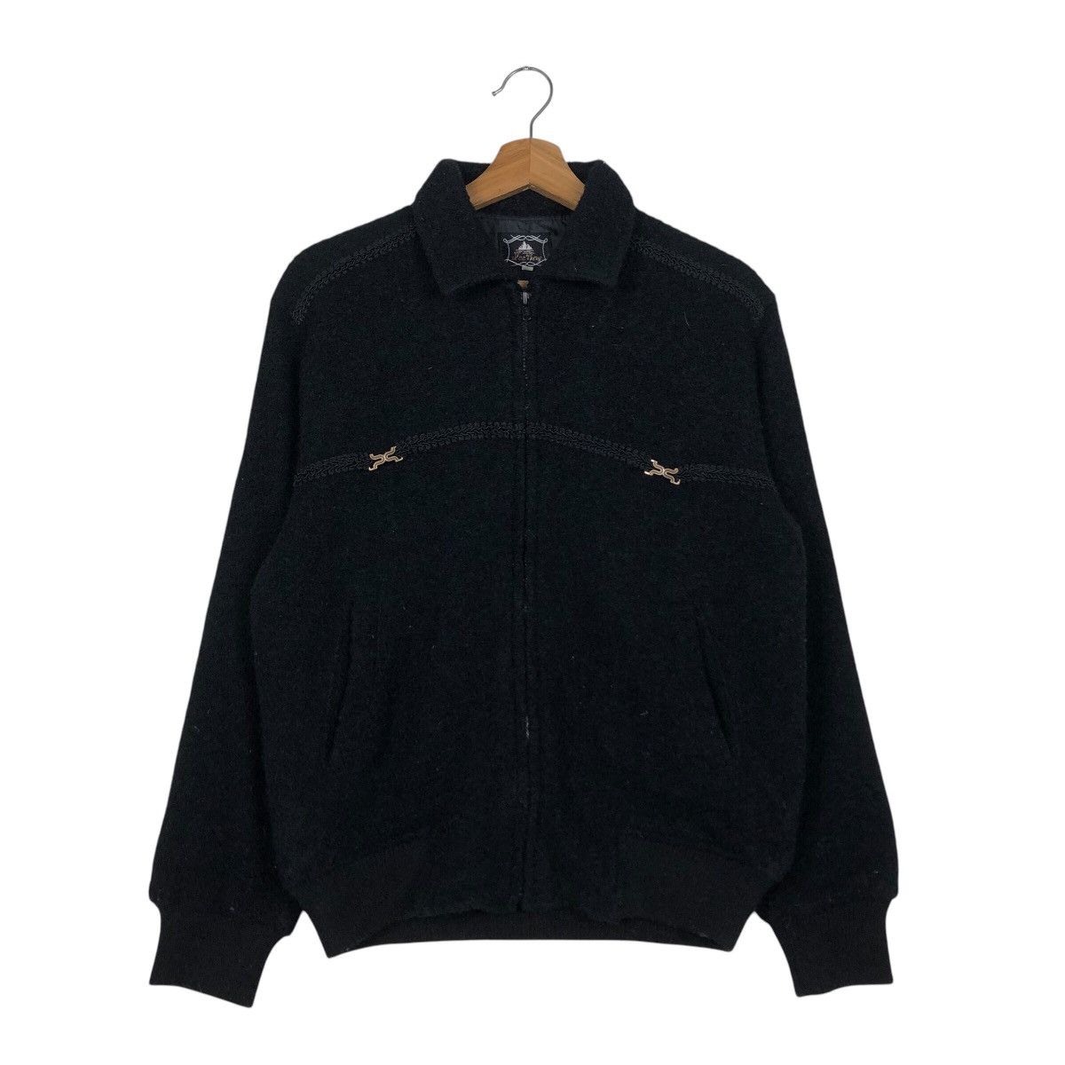 Japanese Brand 📌Vintage Bomber Jacket Ice Berg Rich Black Issey Miyake Size US M / EU 48-50 / 2 - 2 Thumbnail