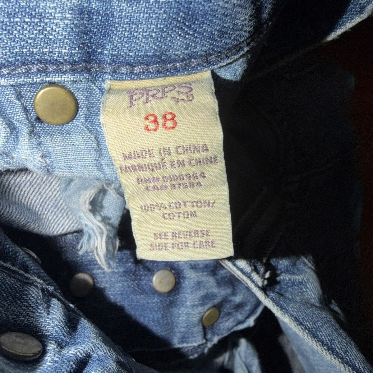 Prps PRPS Blue Denim jeans Size 38x32 Size US 38 / EU 54 - 8 Thumbnail