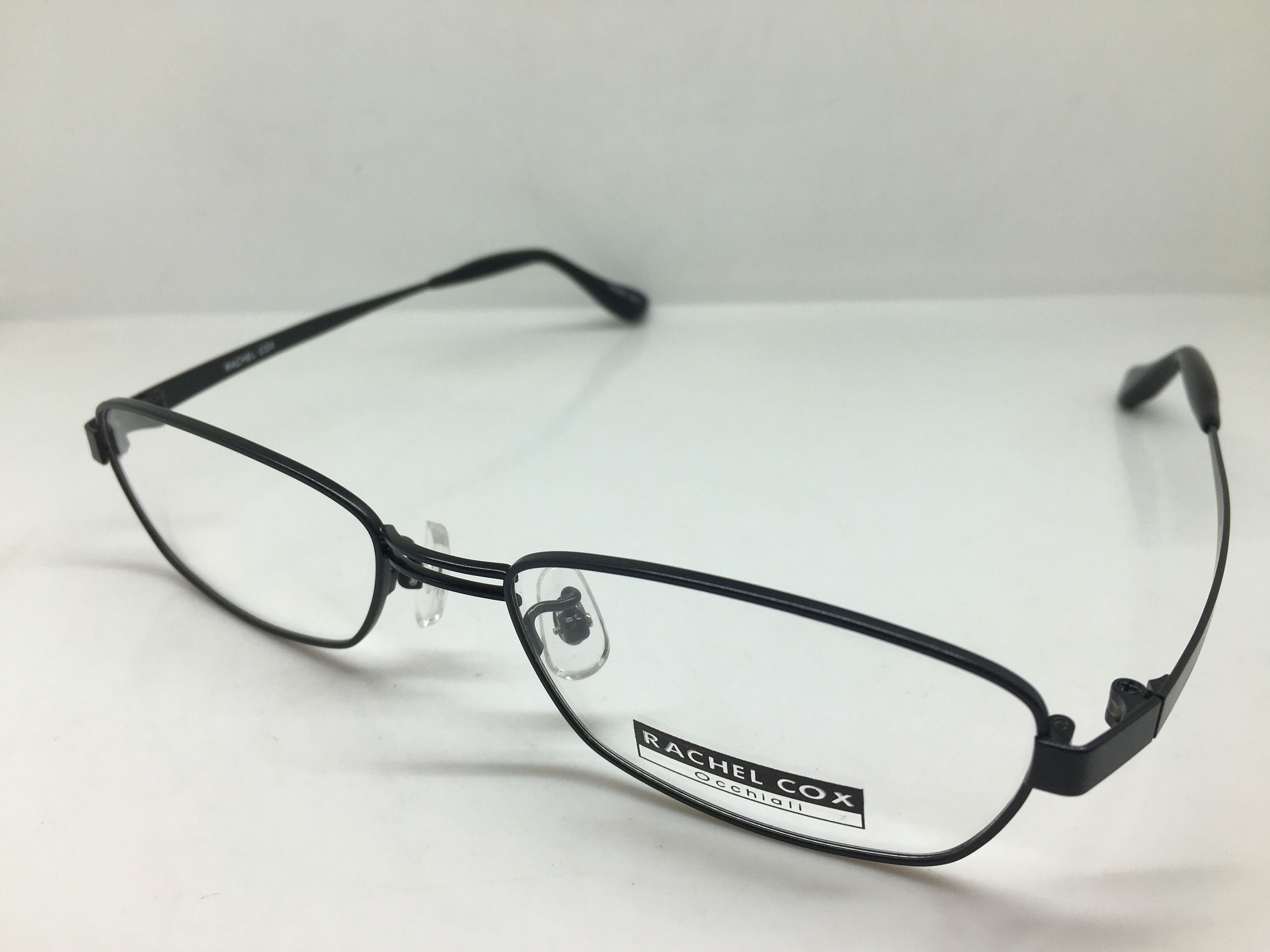 Vintage Vintage Rachel Cox R1246 Black RX Eyeglasses Frame Size ONE SIZE - 3 Thumbnail