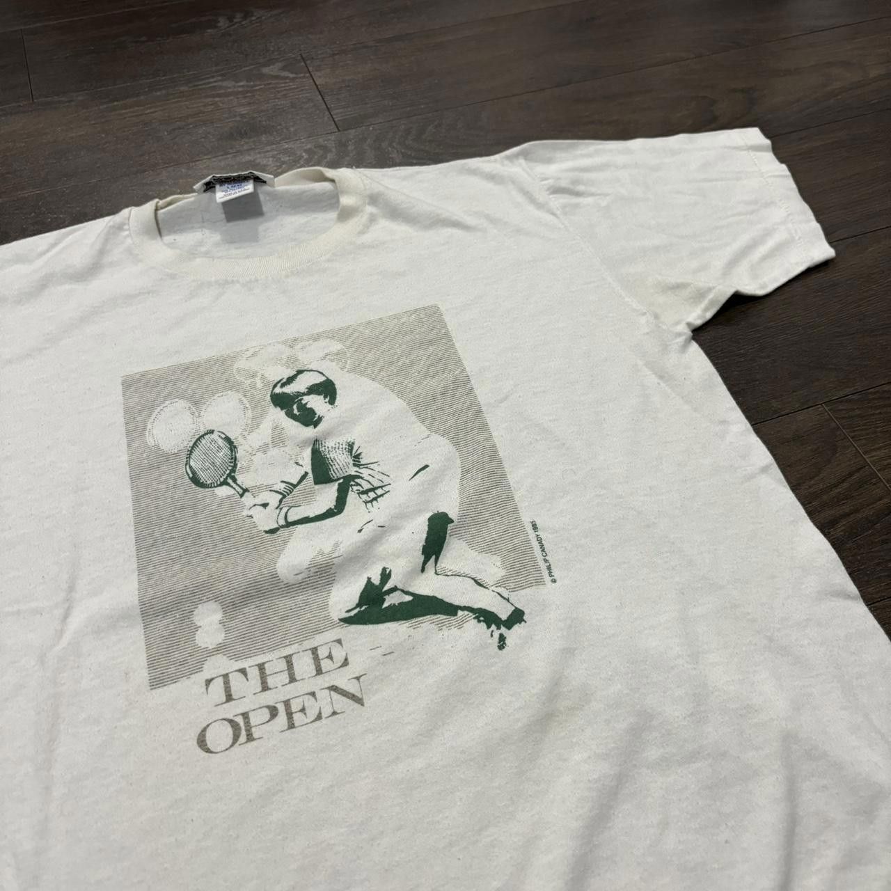 Designer vintage us open the open tennis t shirt 1985 Size US L / EU 52-54 / 3 - 1 Thumbnail