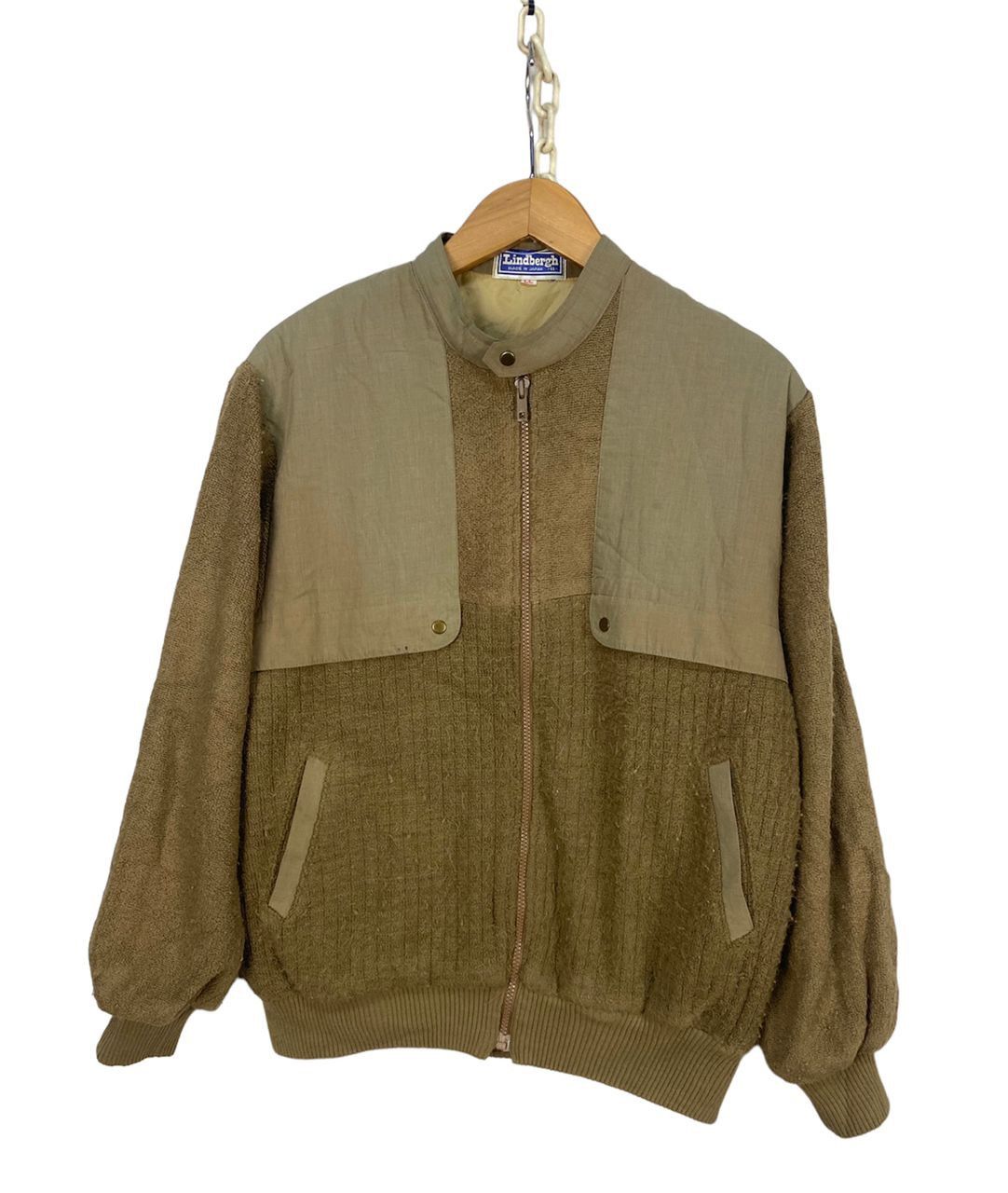 image of Lindbergh Zipper Jacket in Brown, Men's (Size Medium)