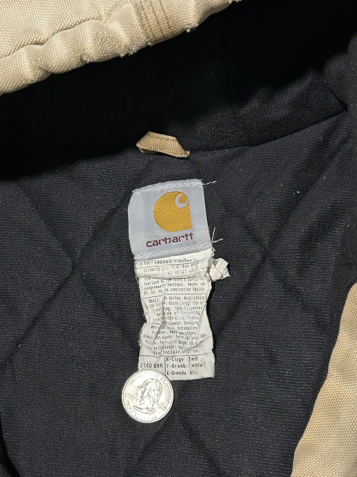 Vintage VINTAGE DISTRESSED CARHARTT JACKET SIZE XL Size US XL / EU 56 / 4 - 6 Thumbnail
