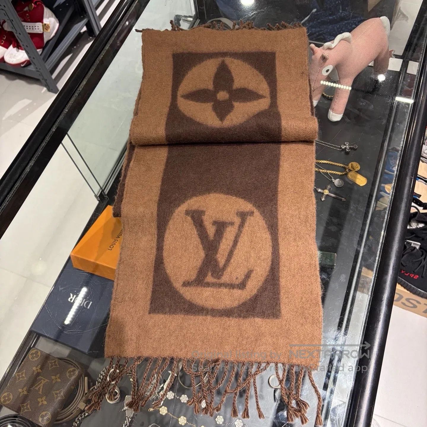 Louis Vuitton Louis Vuitton Cardiff Logo Wool Scarf. Size ONE SIZE - 4 Thumbnail