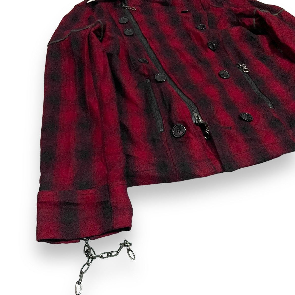 If Six Was Nine × Japanese Brand × Seditionaries RMANICA CS BLACK DOUBLE BREASTED TARTAN JACKET Size US L / EU 52-54 / 3 - 8 Thumbnail