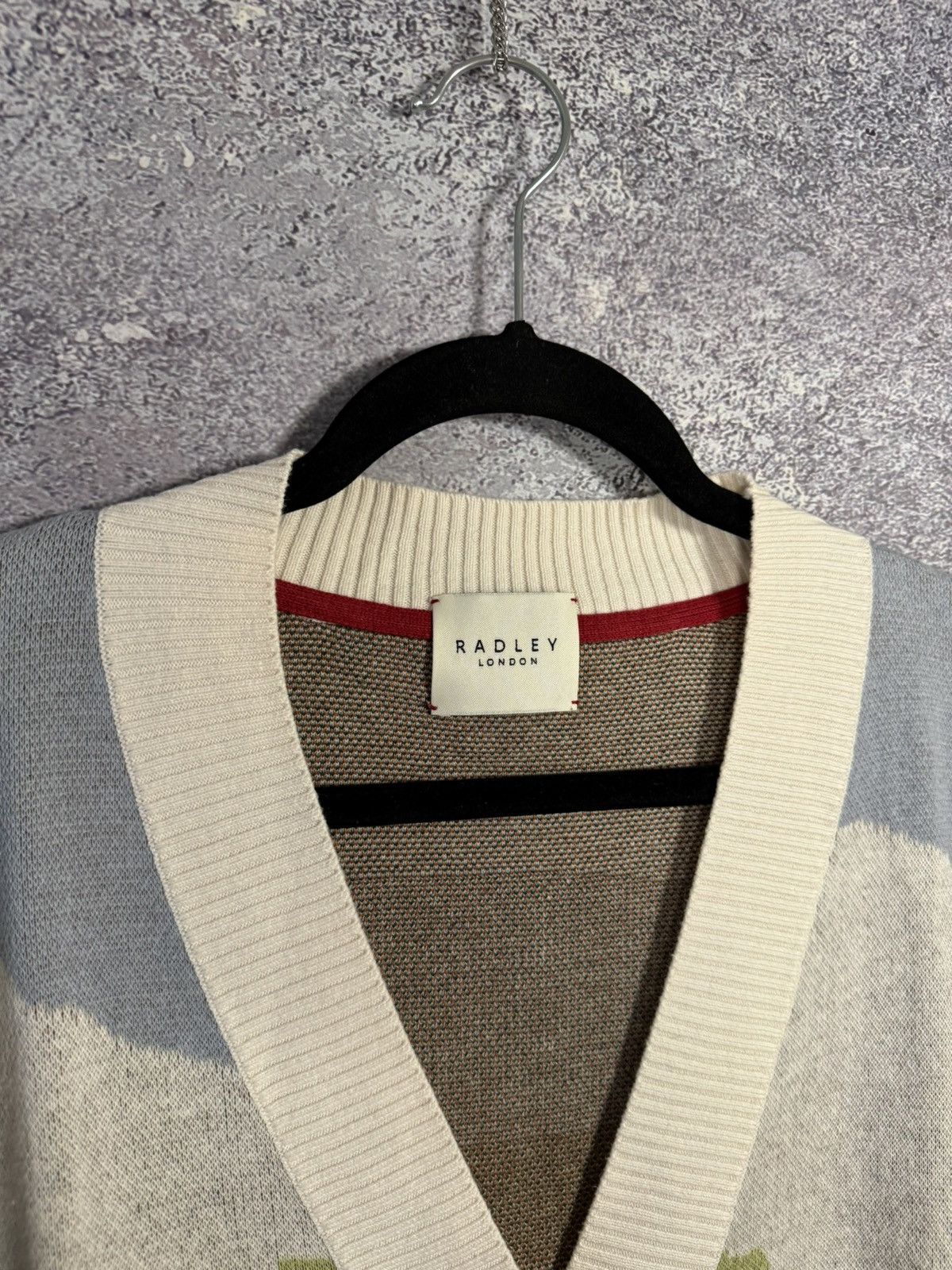 Other Radley London Pale Blue Radley & Friends Scenic Intarsia L Size L / US 10 / IT 46 - 7 Thumbnail