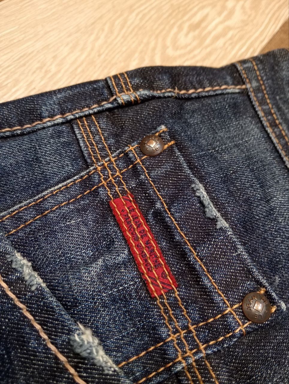 Marithe + Francois Girbaud MARITHE FRANCOIS GIRBAUD JEANS MULTI-BUTTON BLUE DENIM Size US 31 - 8 Thumbnail